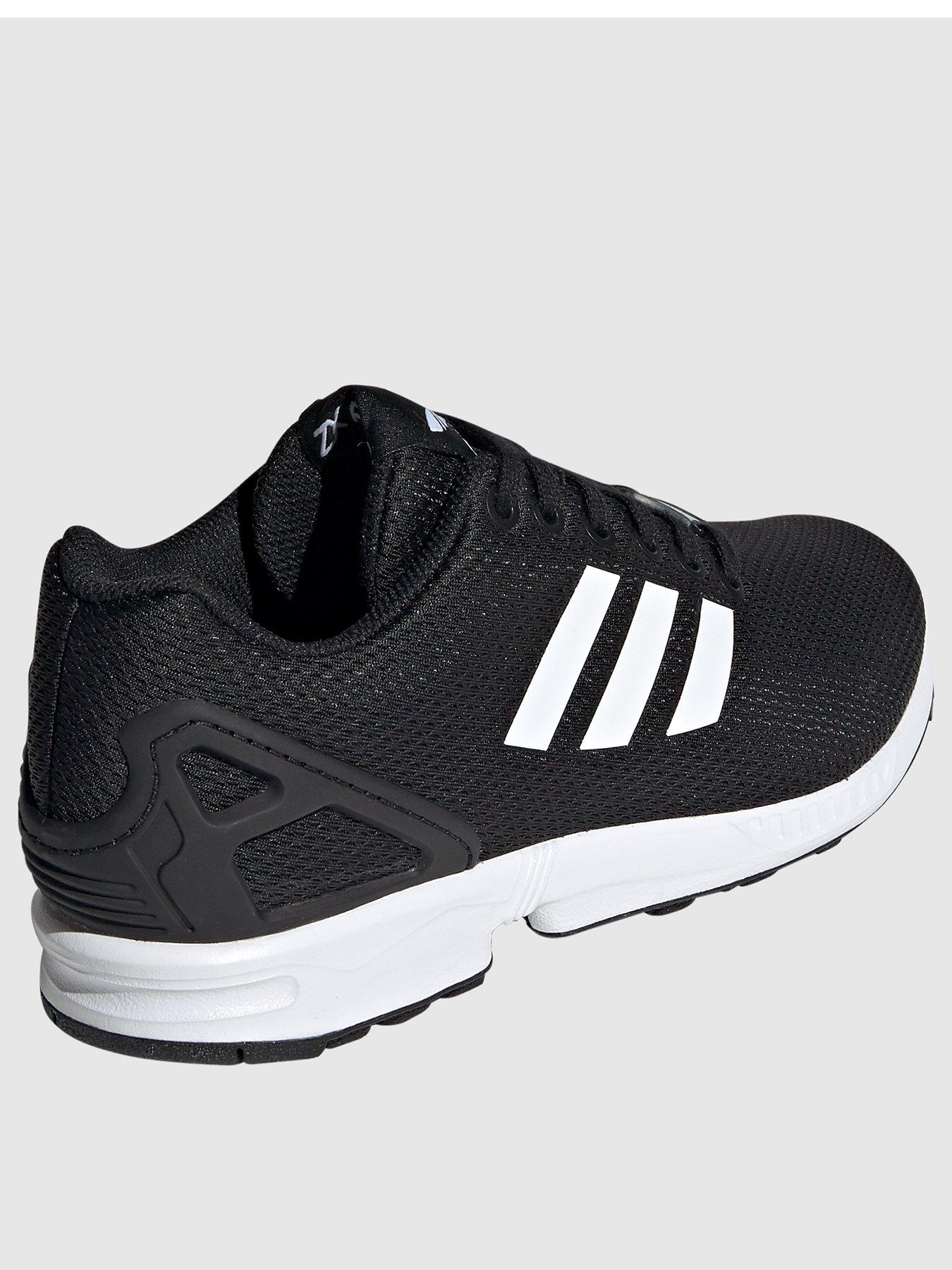 adidas originals zx flux trainers in black