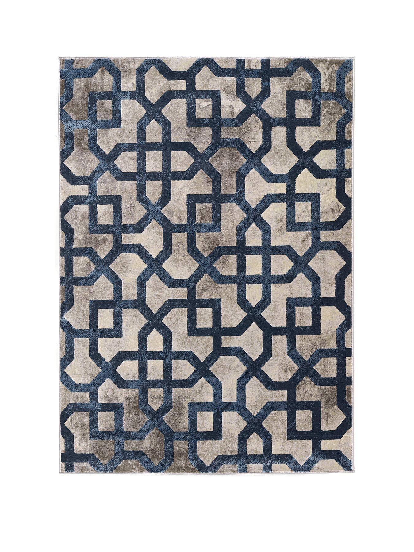 Image 2 of 4 of Very Home Avanti Rug - Grey/Blue
