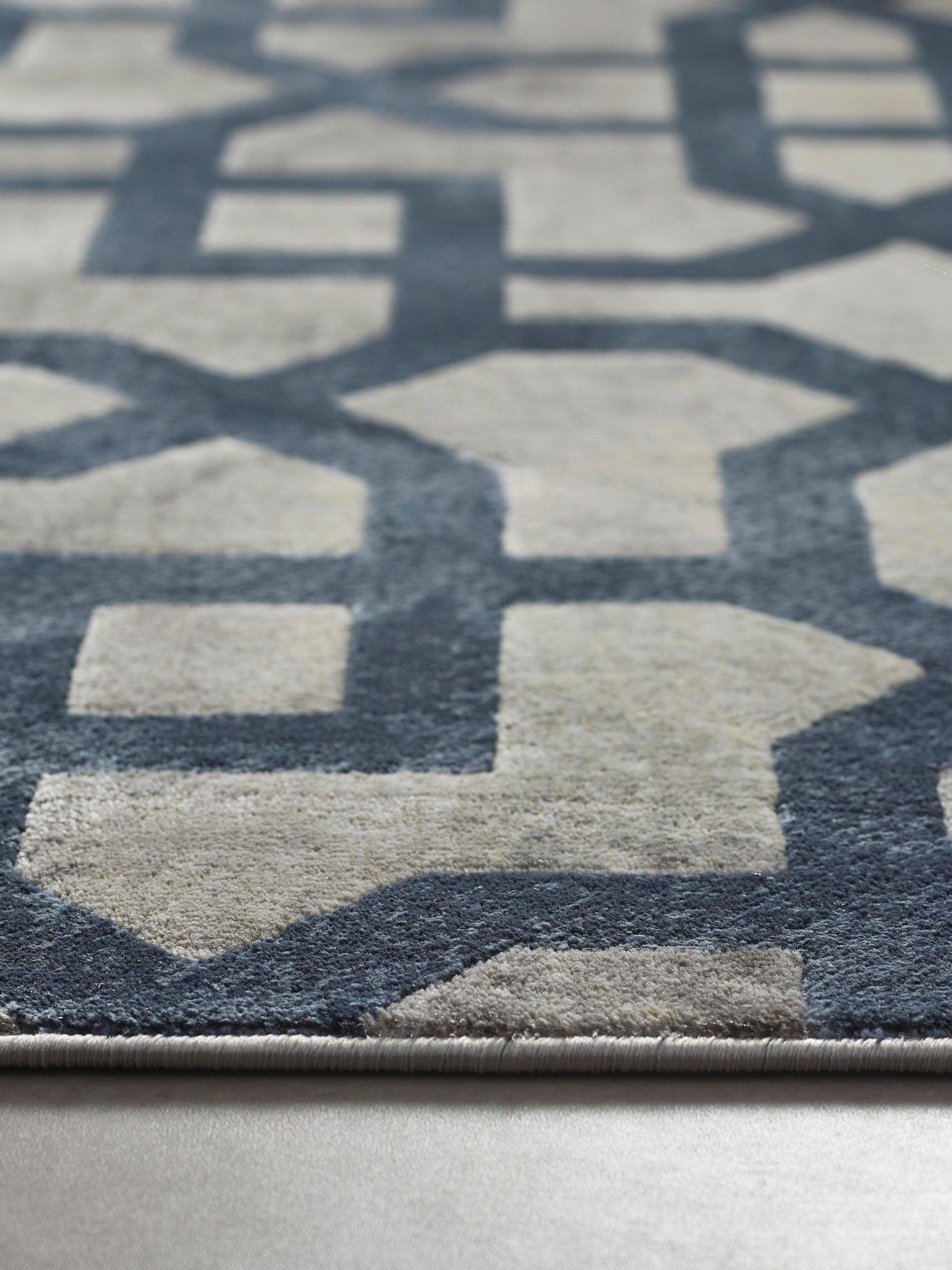 Image 3 of 4 of Very Home Avanti Rug - Grey/Blue