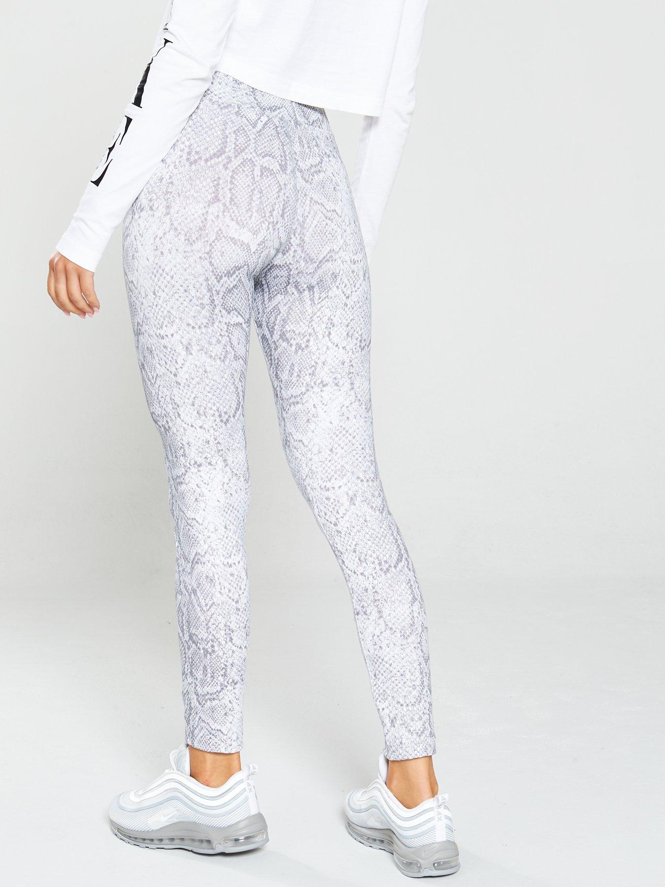nike python leggings grey