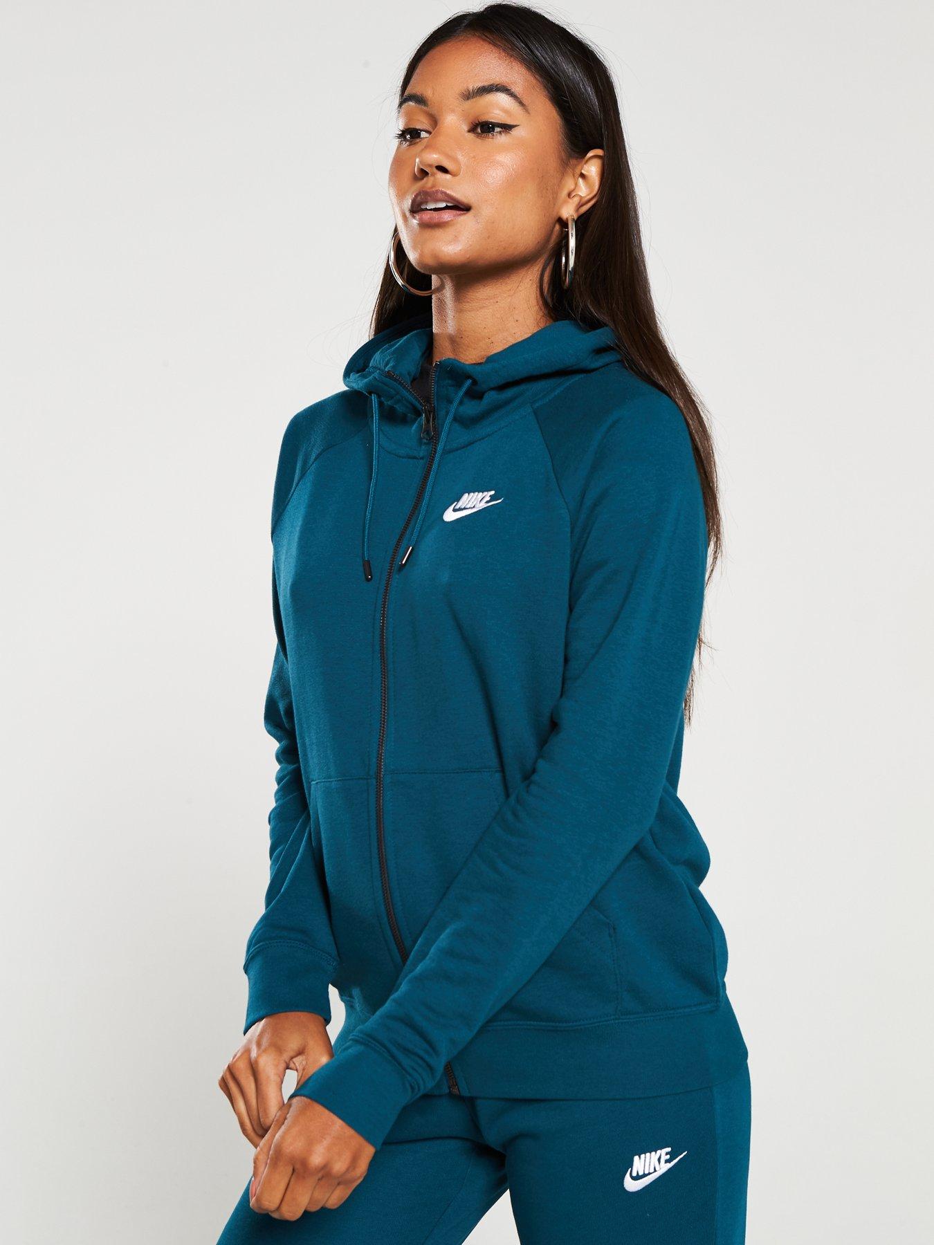 turquoise hoodie nike