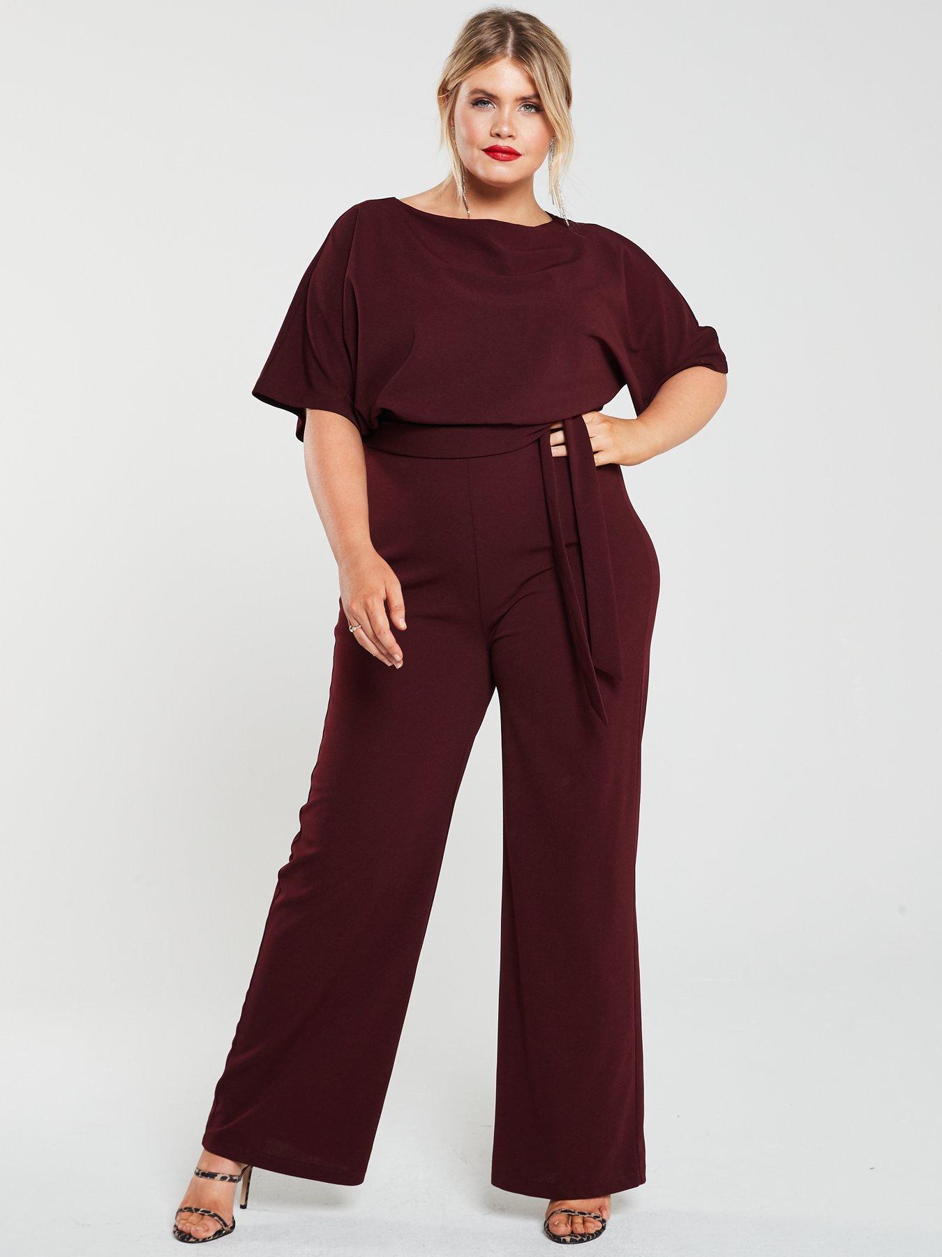 ax paris plum jumpsuit