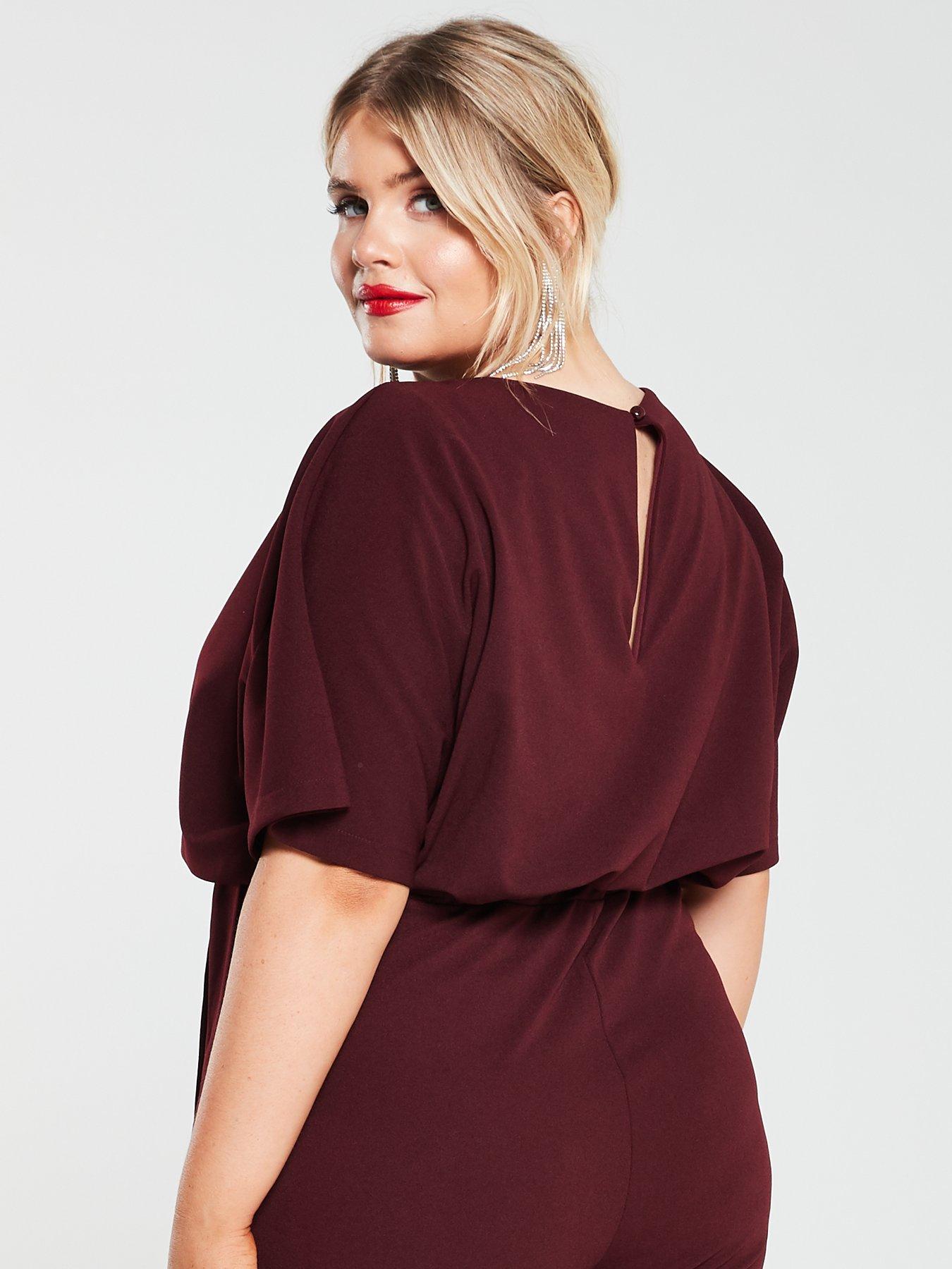 ax paris plum jumpsuit