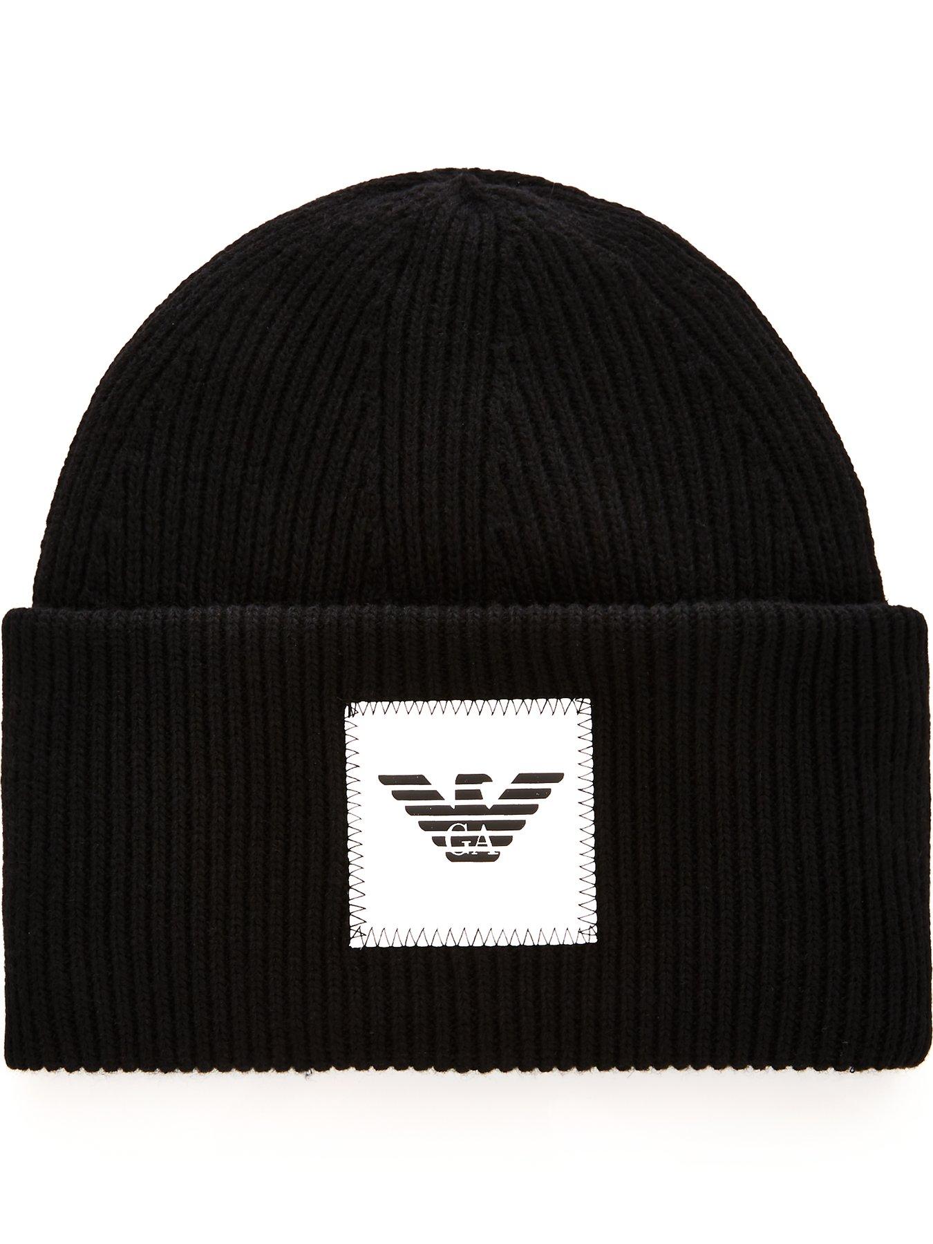 Emporio Armani Emporio Armani Rubberised Eagle Logo Knitted Beanie review