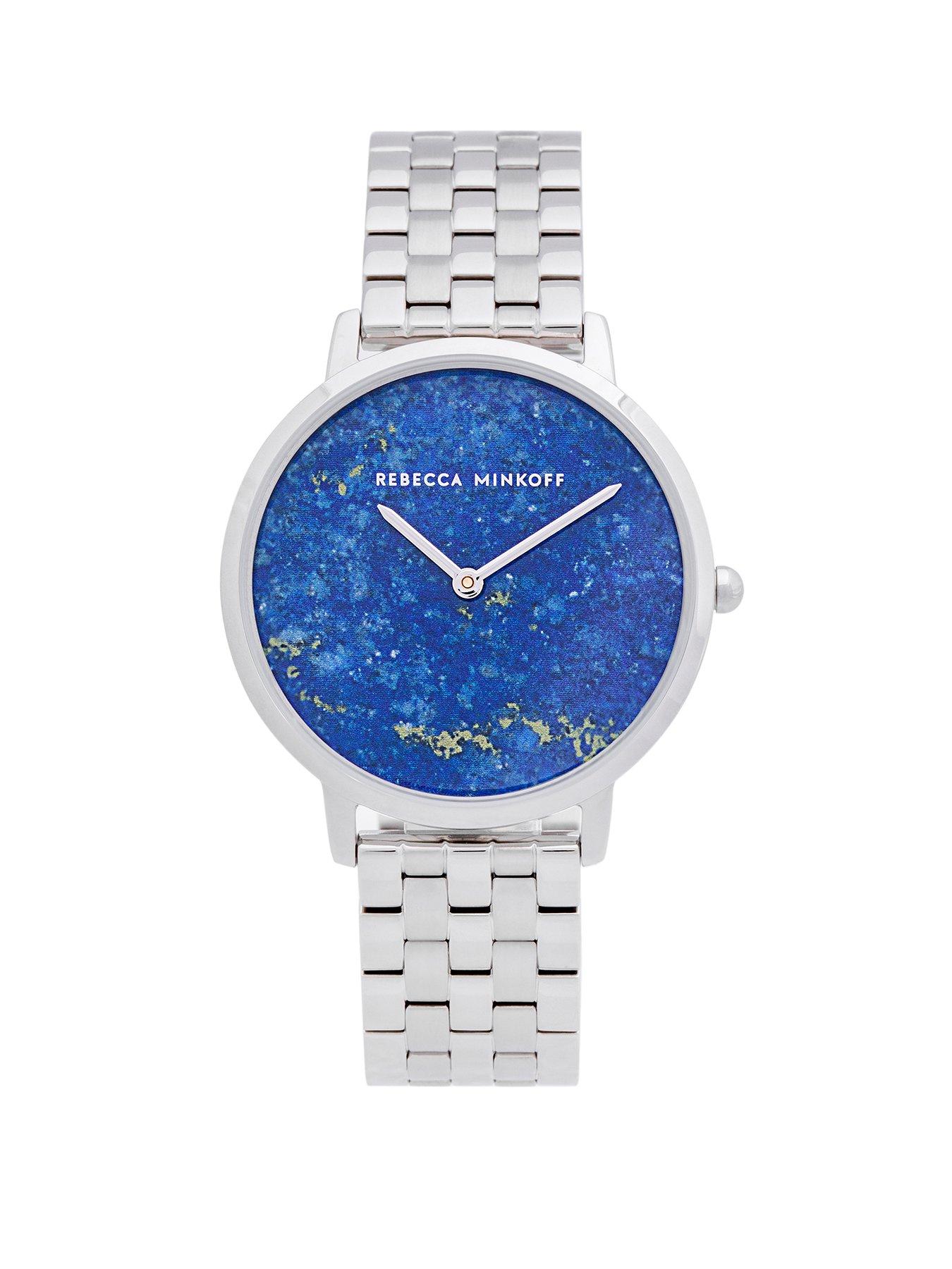 Rebecca Minkoff Rebecca Minkoff Blue Mother Of Pearl Dial Stainless Steel Bracelet Ladies Watch review