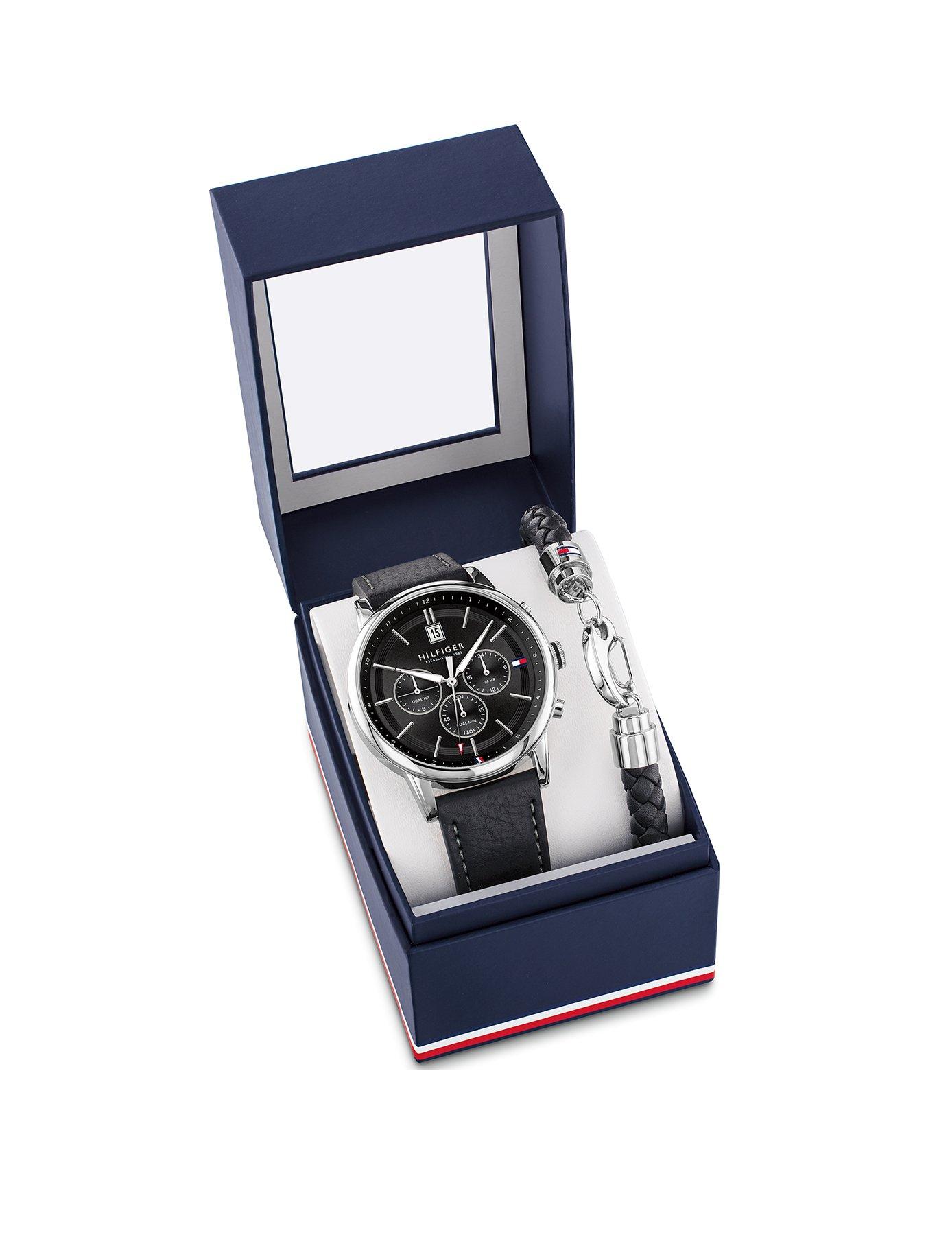 tommy hilfiger watch with leather strap
