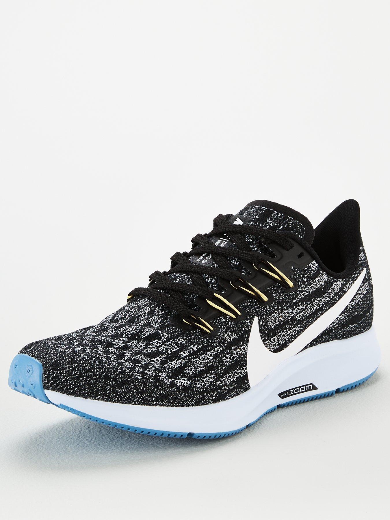 nike pegasus white and blue