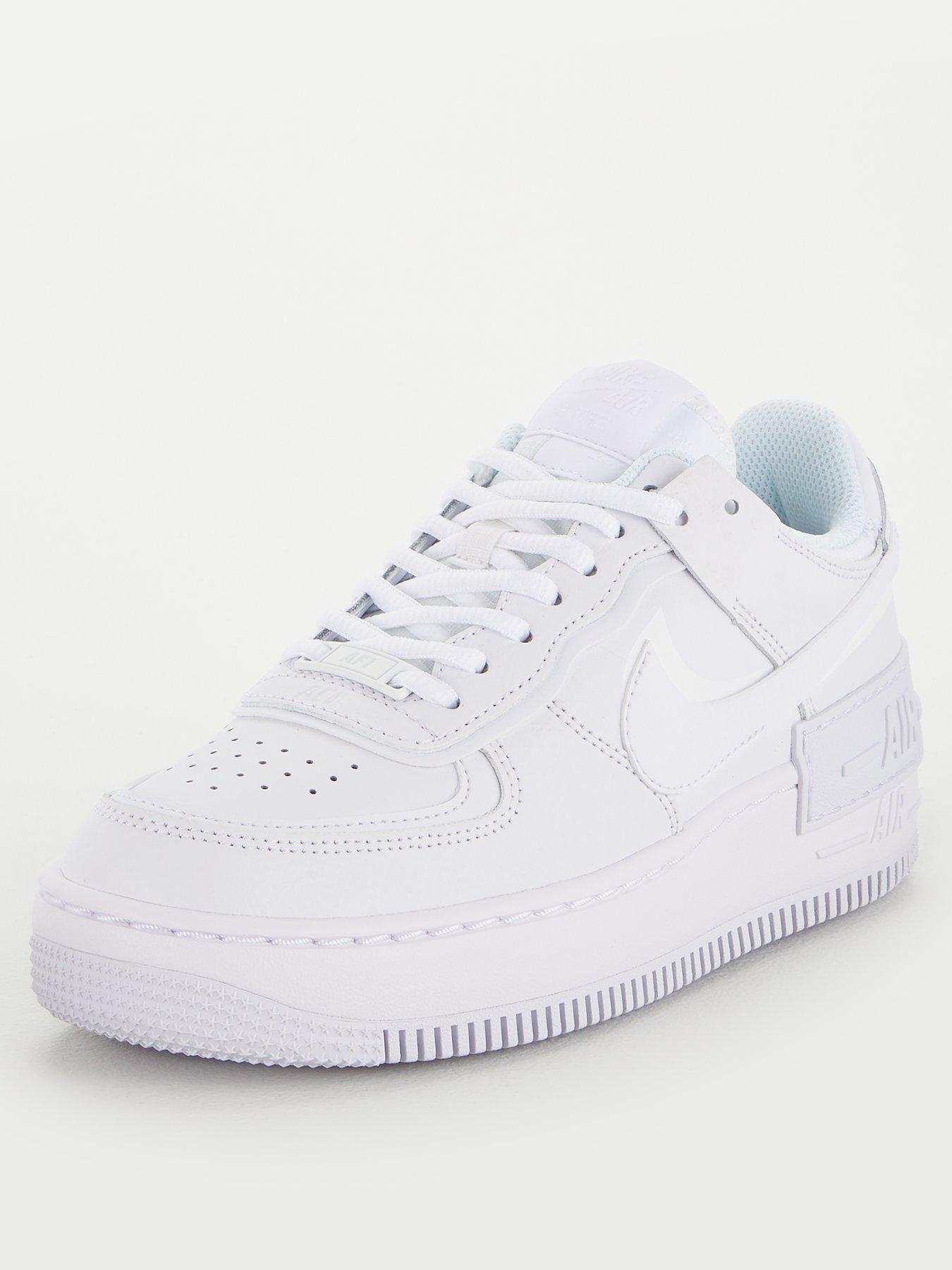 white air force with black tick womens