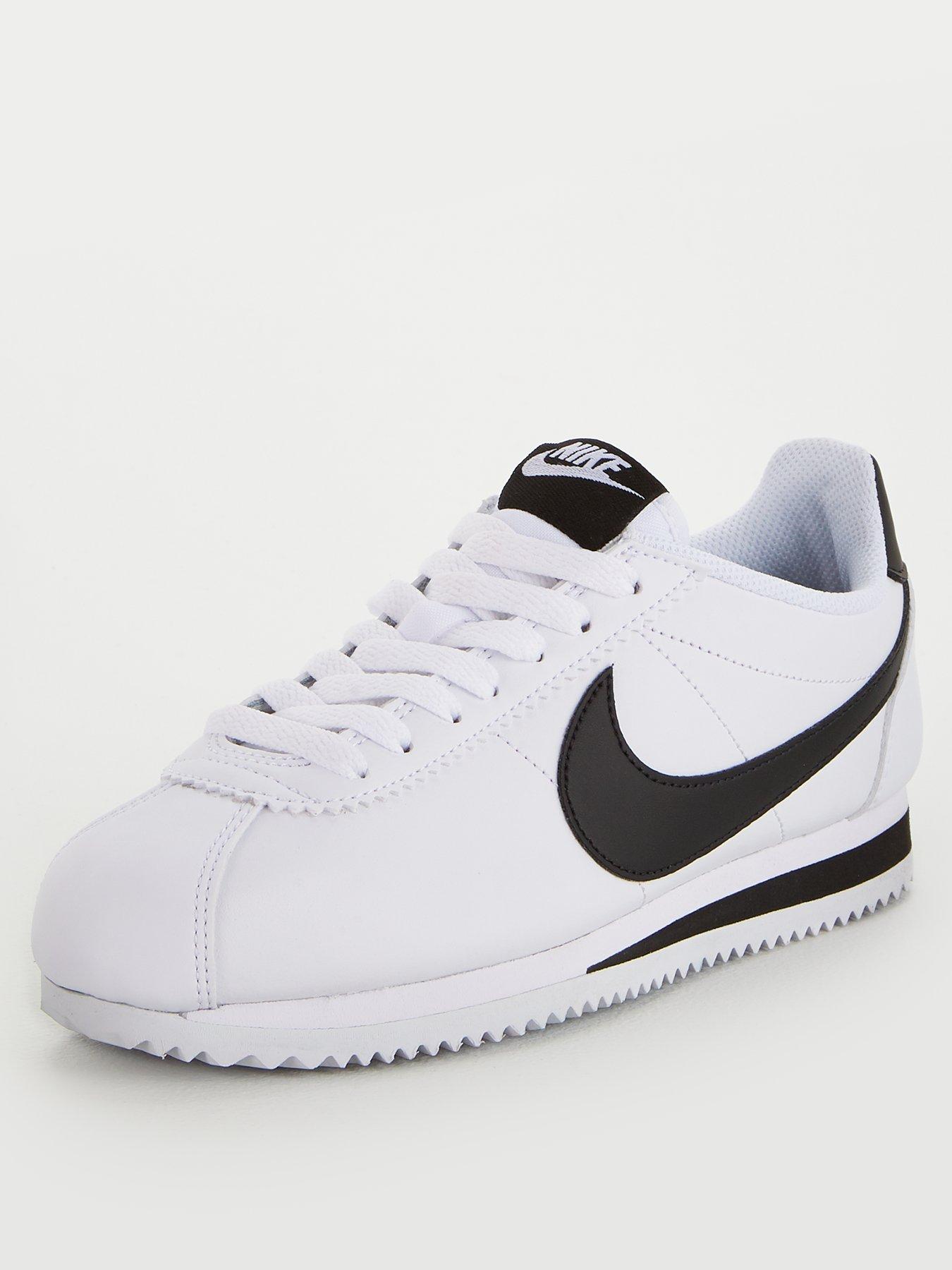 nike cortez leather white