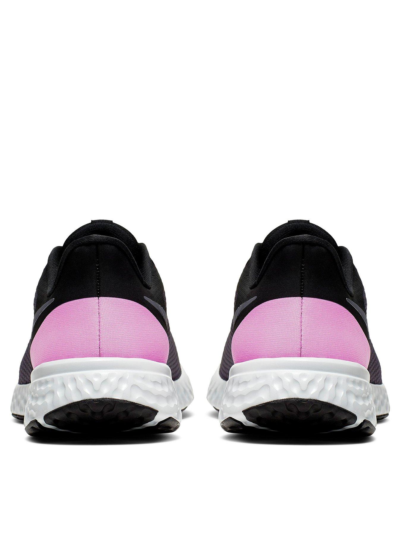 Nike Revolution 5 - Black/Pink/Grey 