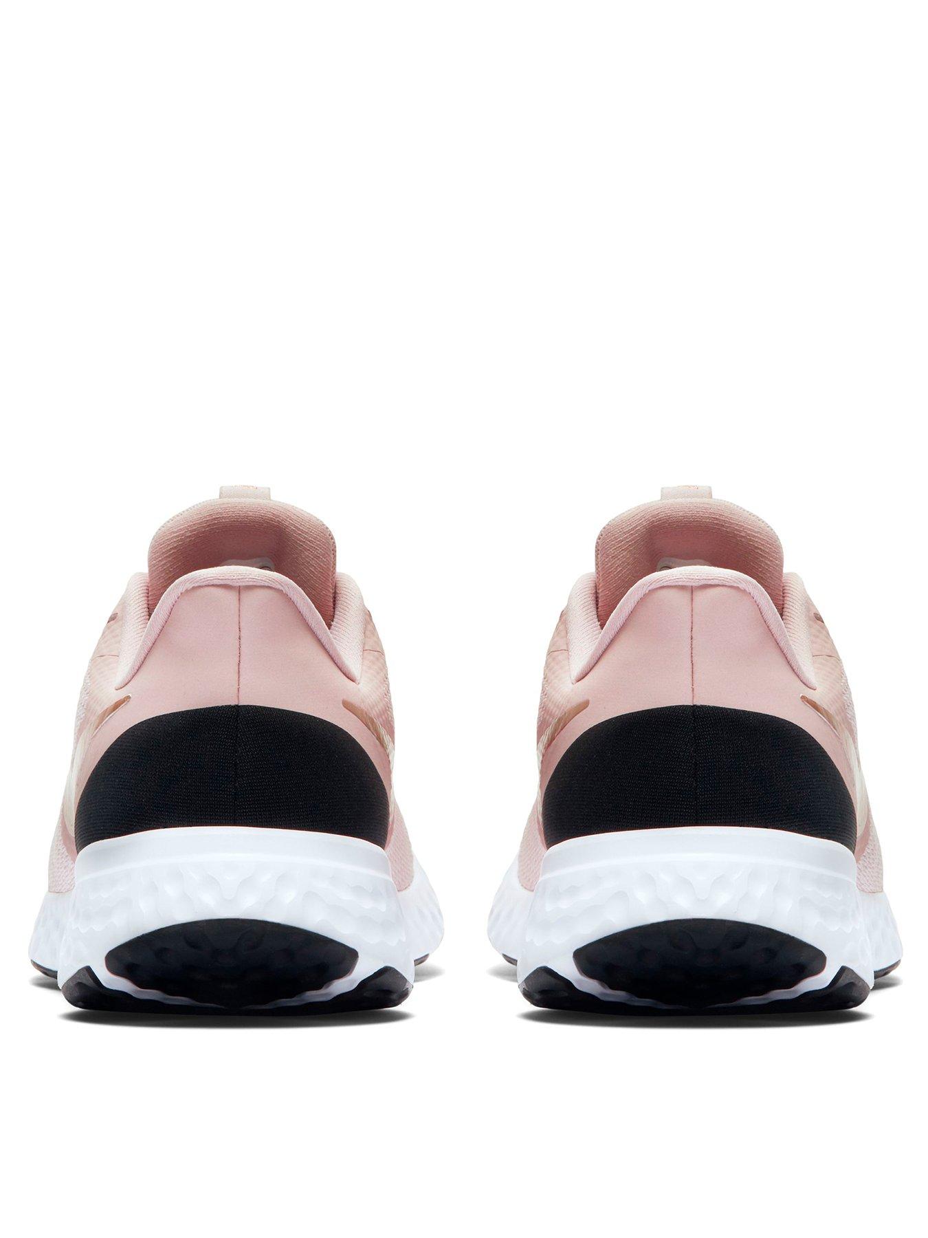 nike pink and gold trainers