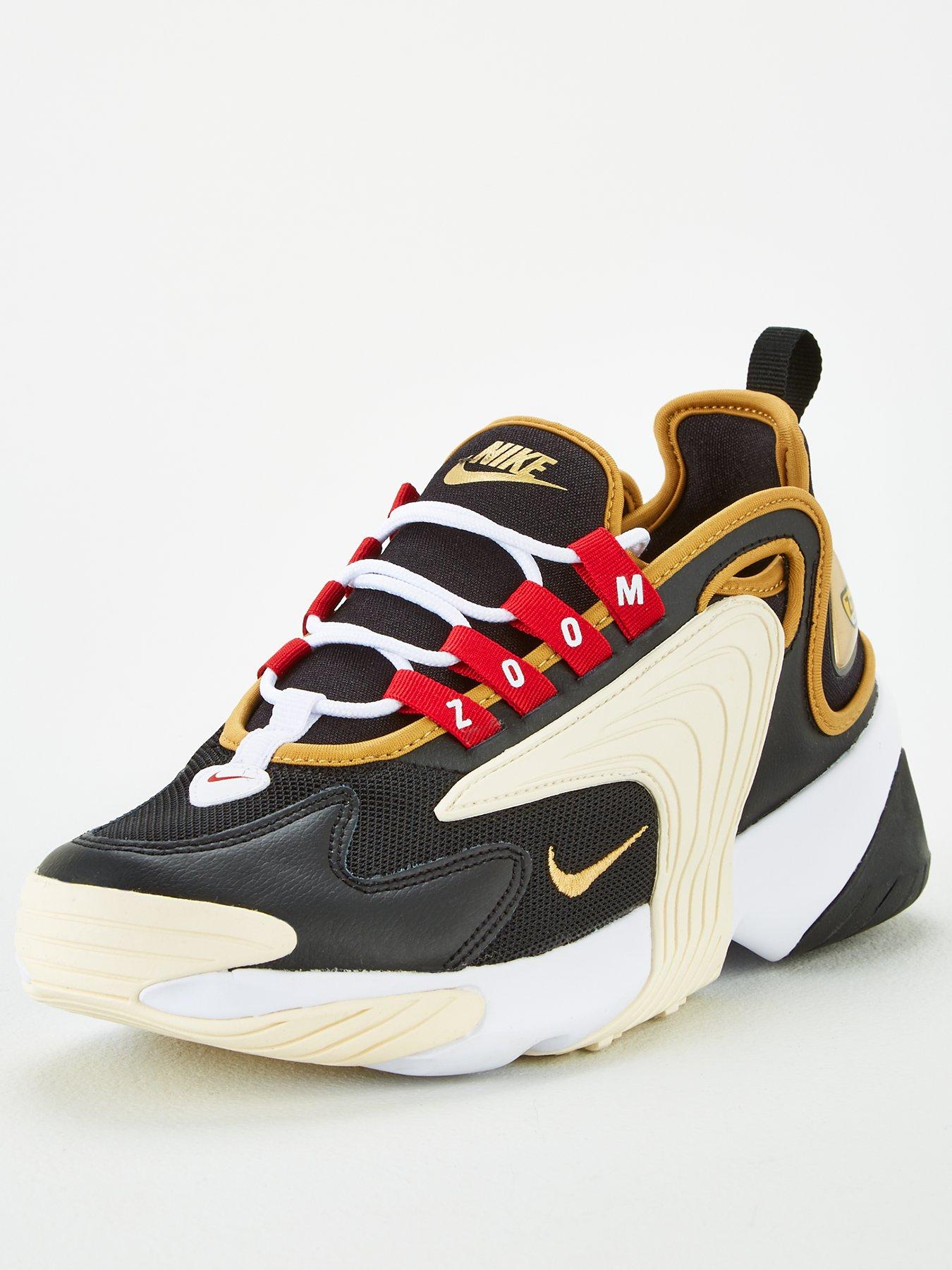 nike zoom 2k black and red