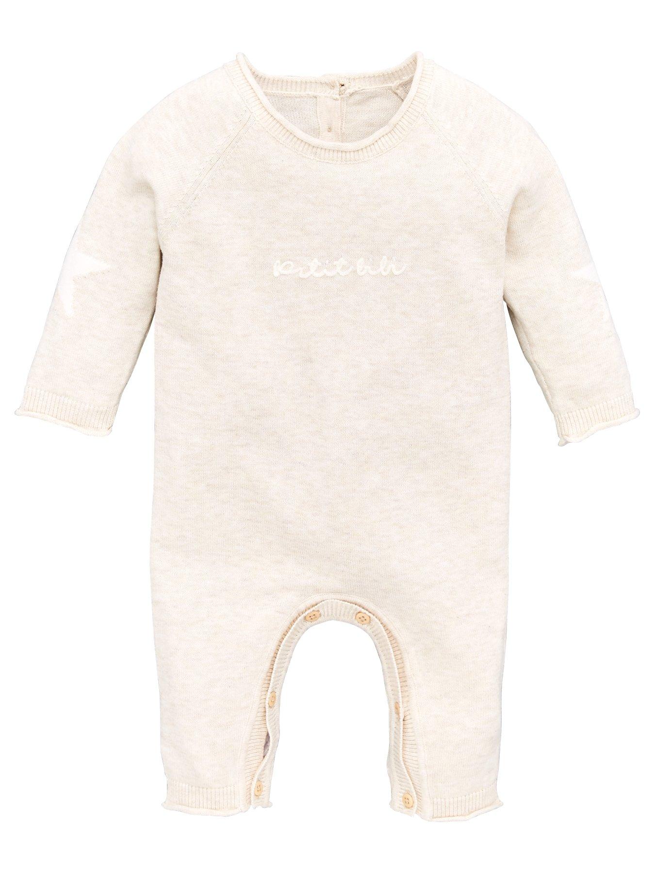 V By Very Baby Unisex &Lsquo;Petit Bebe&Rsquo; Star Detail Knitted Romper Suit review