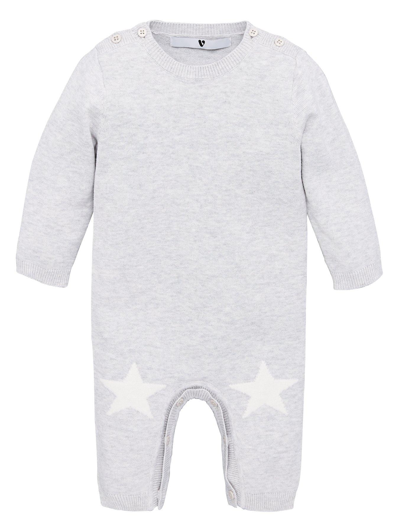 V By Very Baby Unisex Star Knee Knitted Romper Suit review