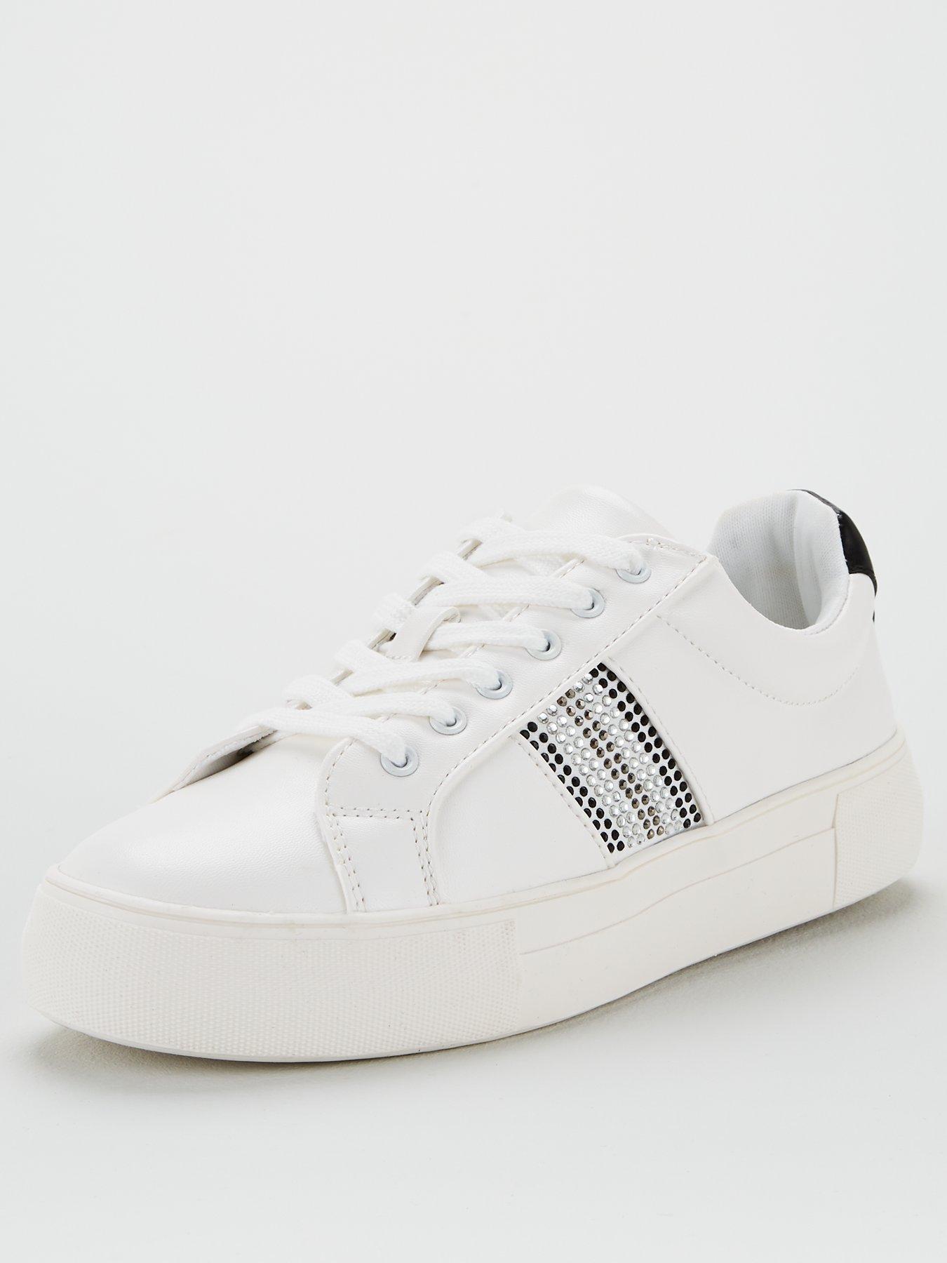Very Allie Embellished Stripe Trainers 