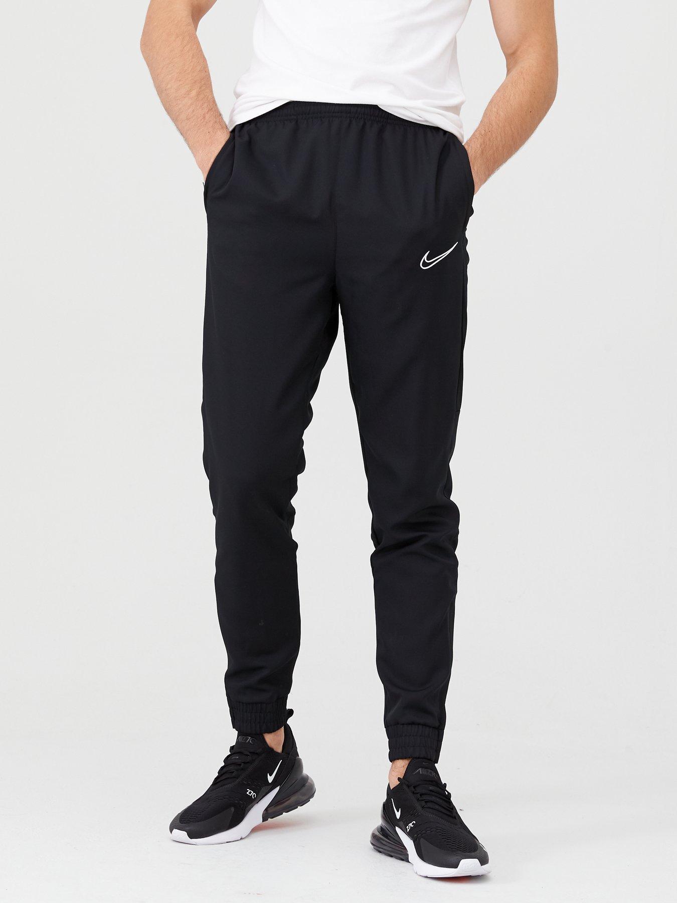 nike academy pants black grey