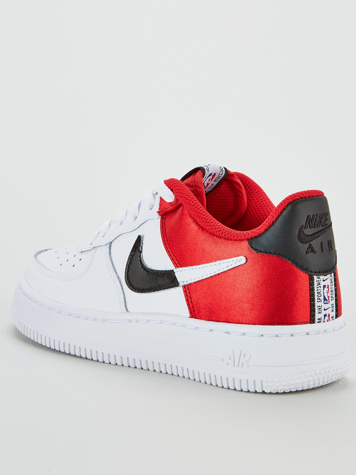 nike air force 1 junior white and red