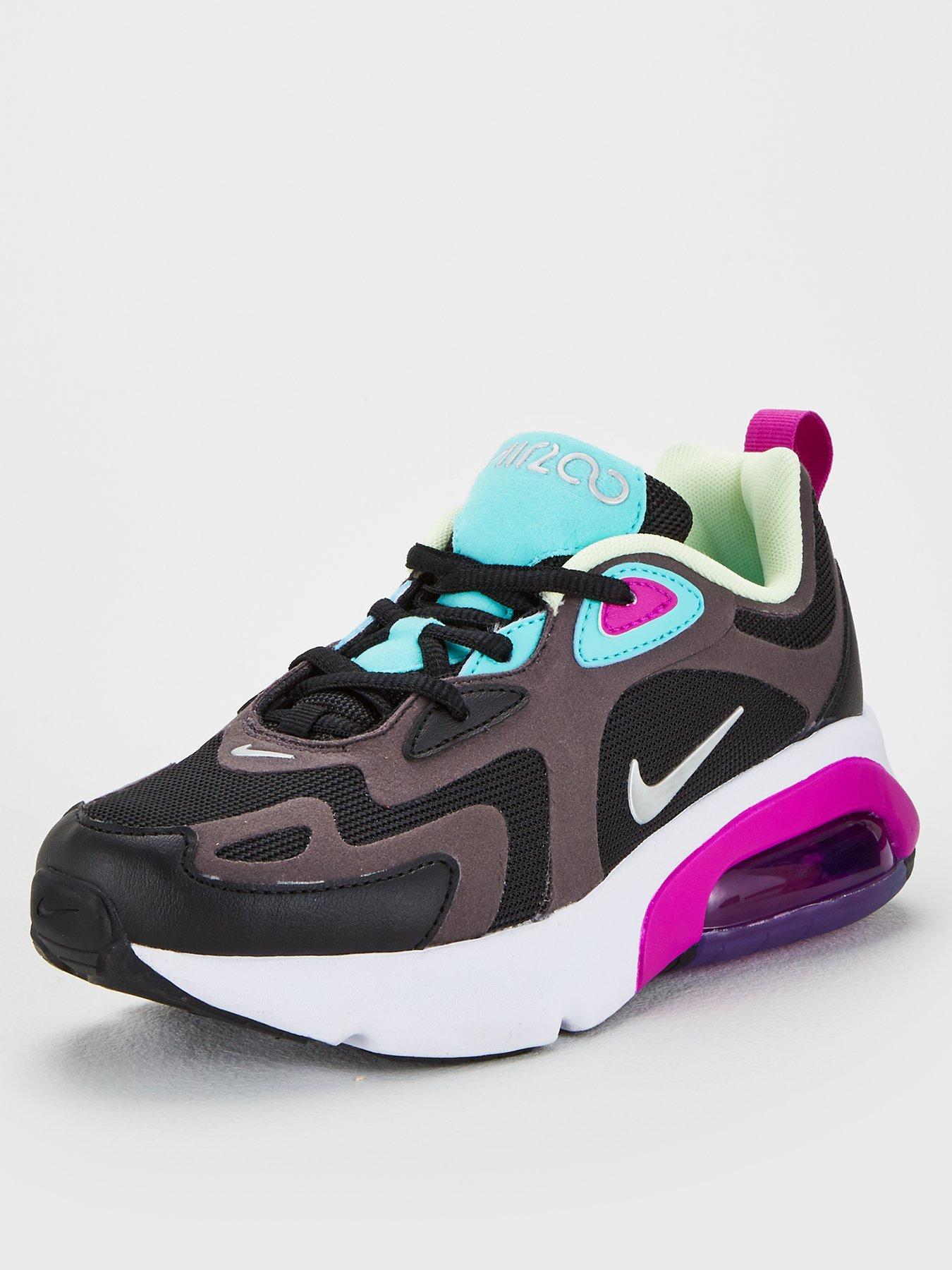 nike black and purple trainers