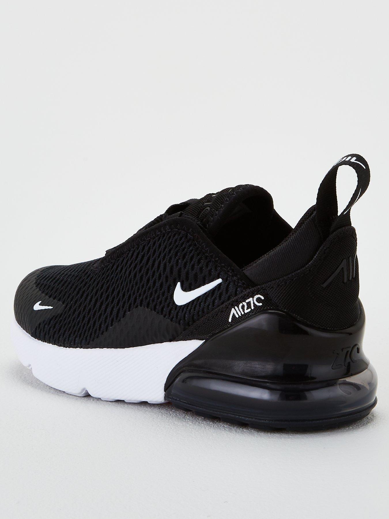 childrens nike black trainers