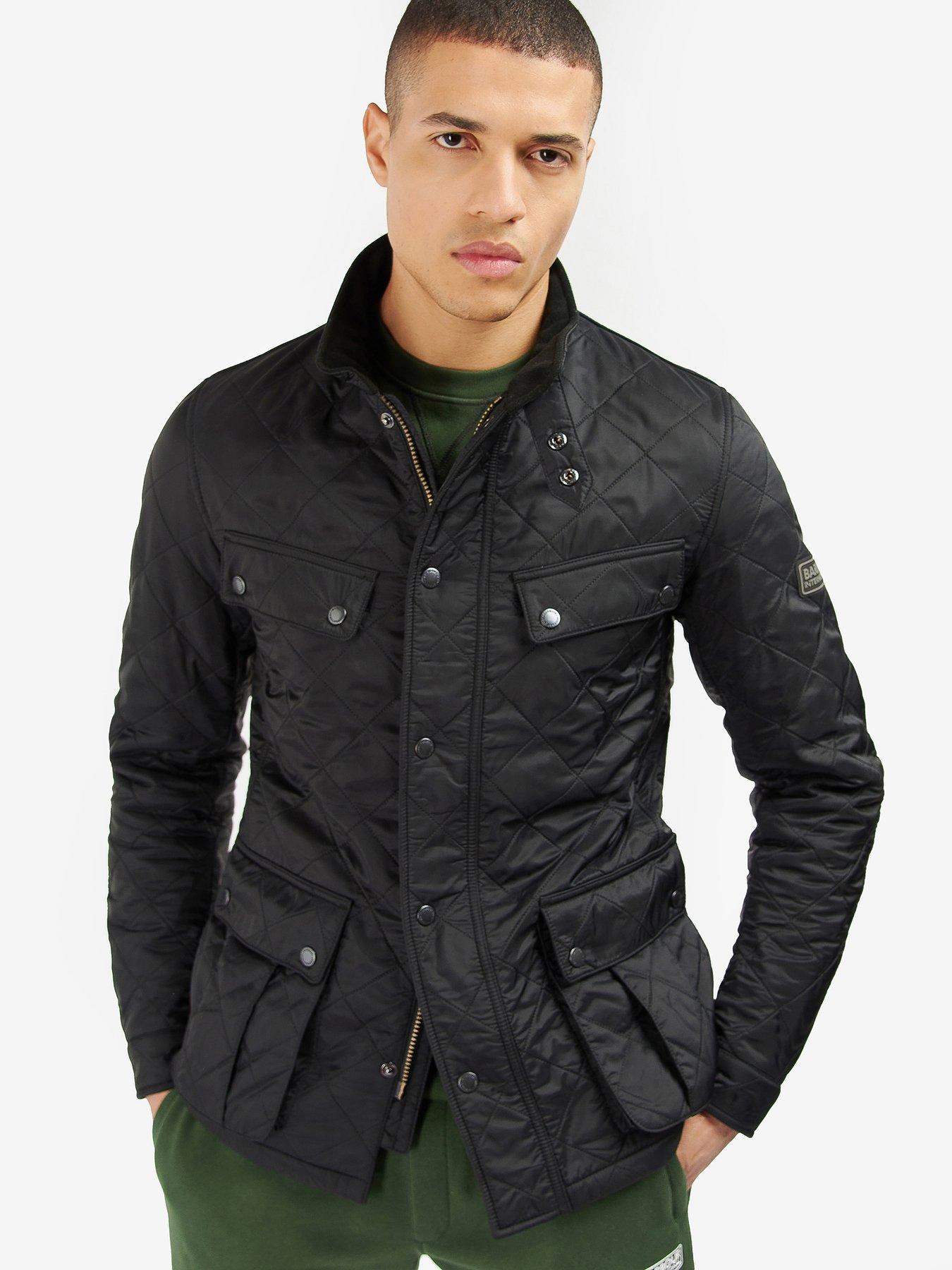 barbour international ariel polarquilt jacket black