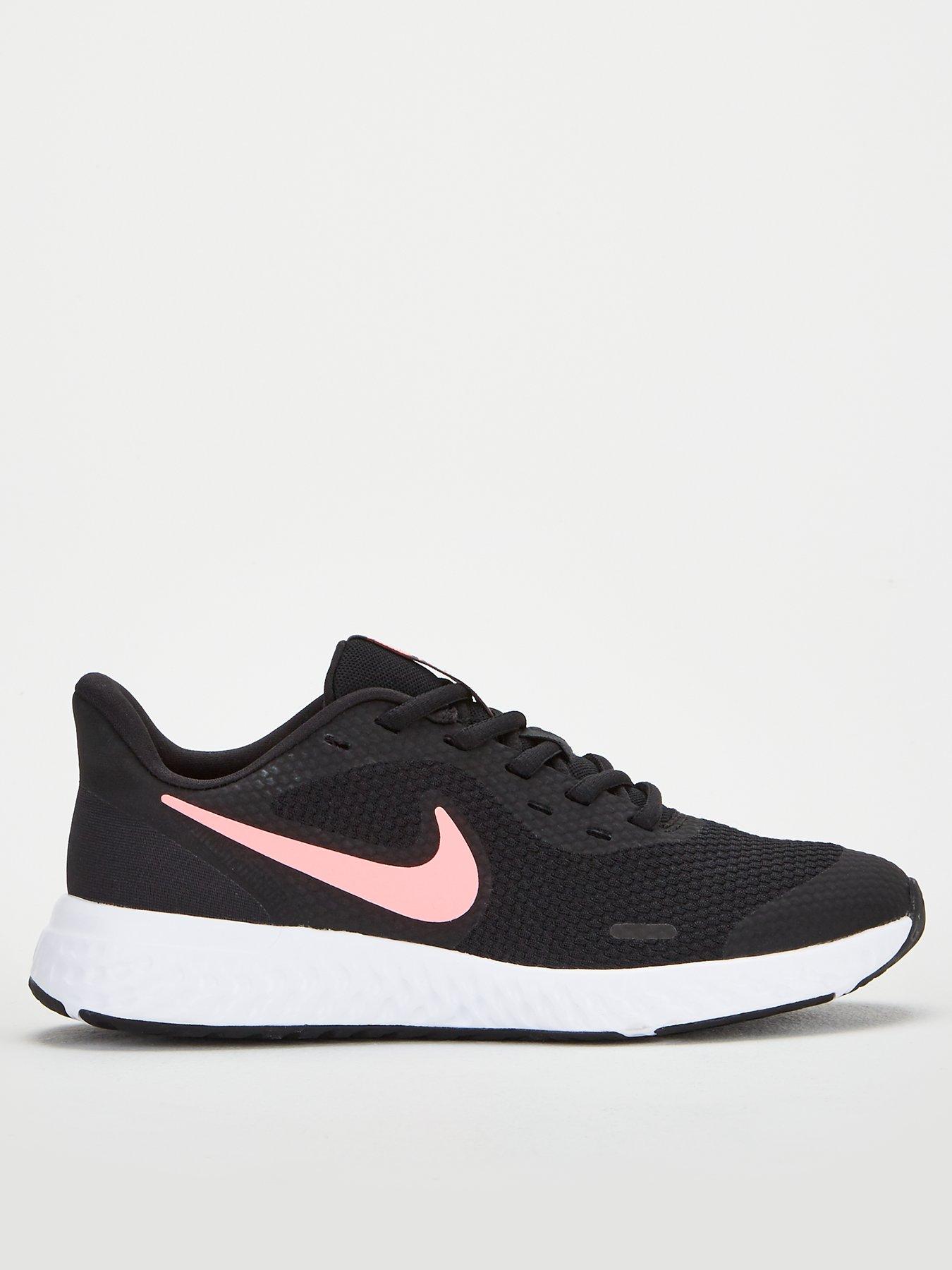 nike revolution pink and black