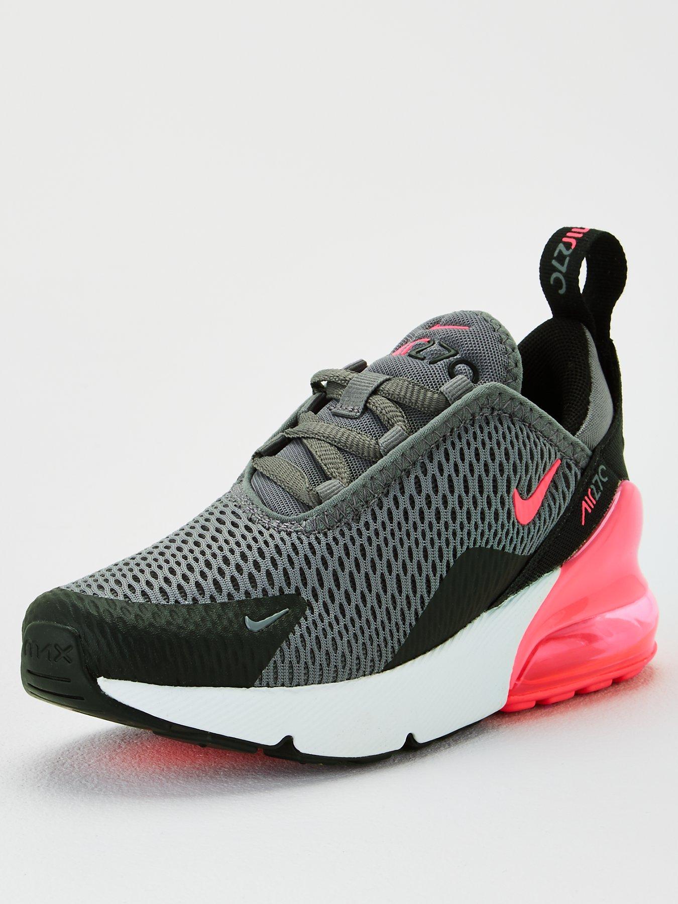 nike grey air max 270 trainers junior