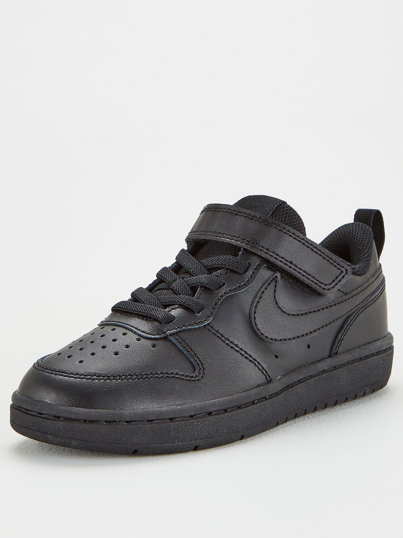 childrens nike black trainers