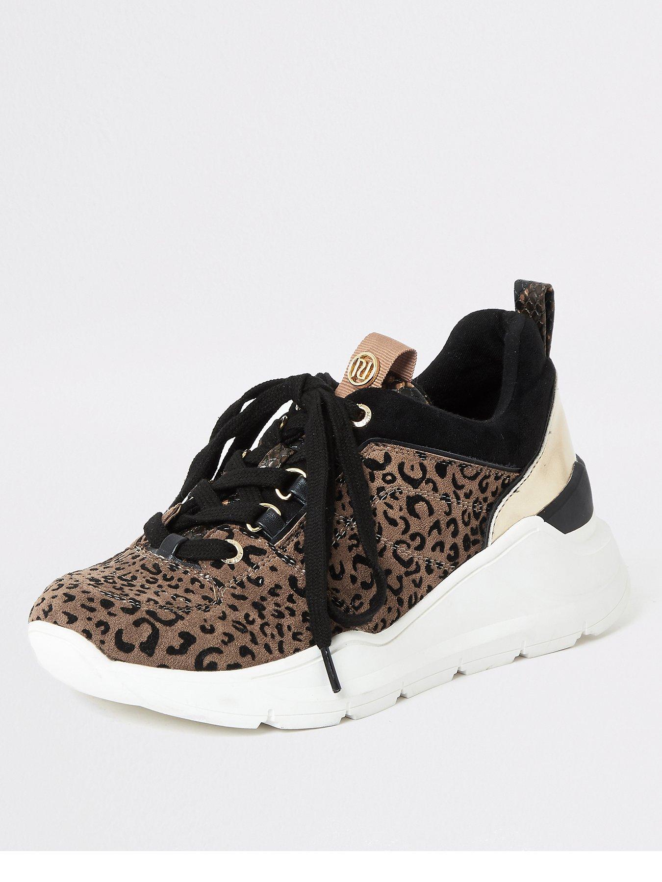 river island animal print trainers