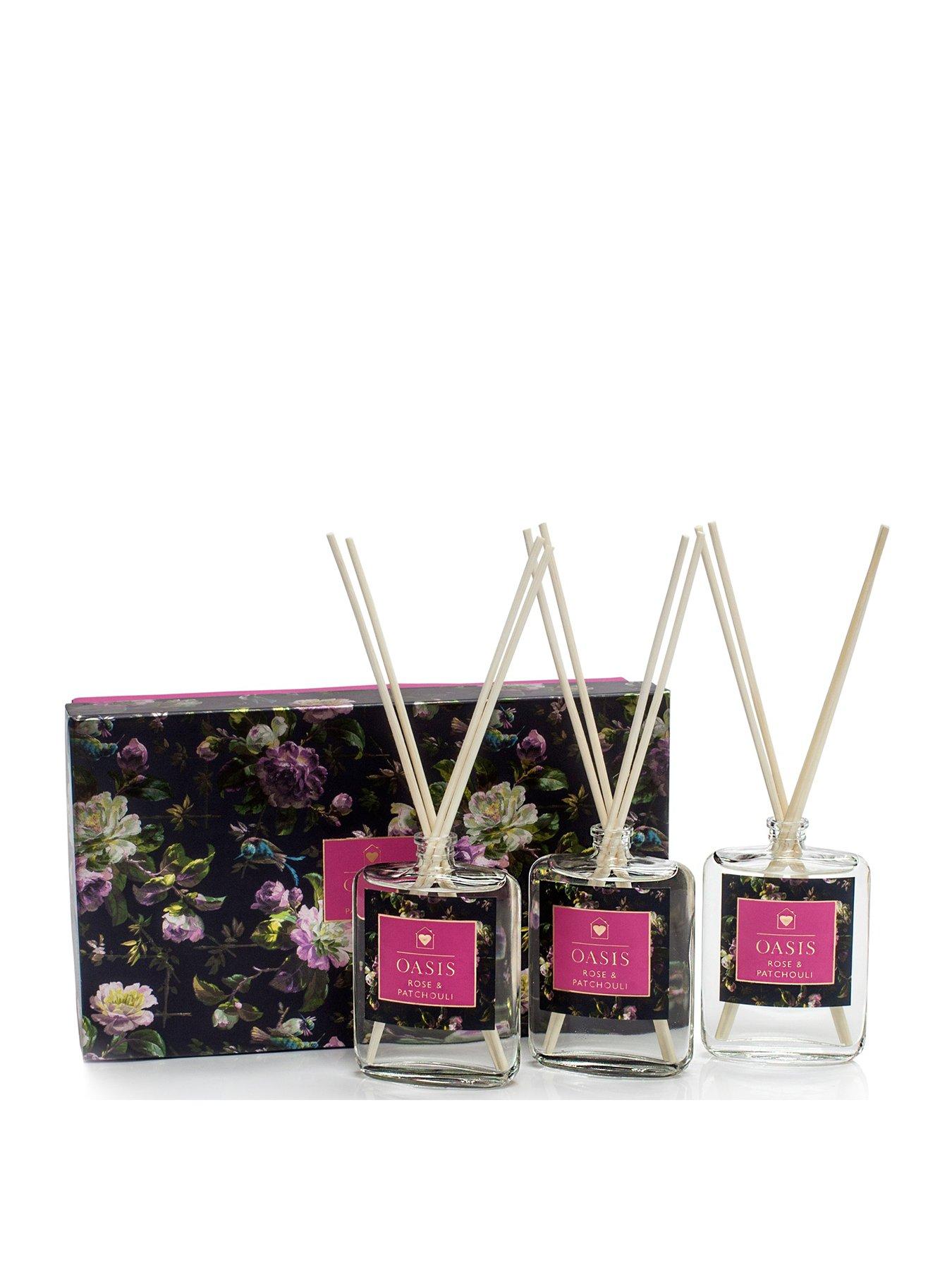 Oasis Home Renaissance Rose And Patchouli 3 Wood Diffuser Gift Set review