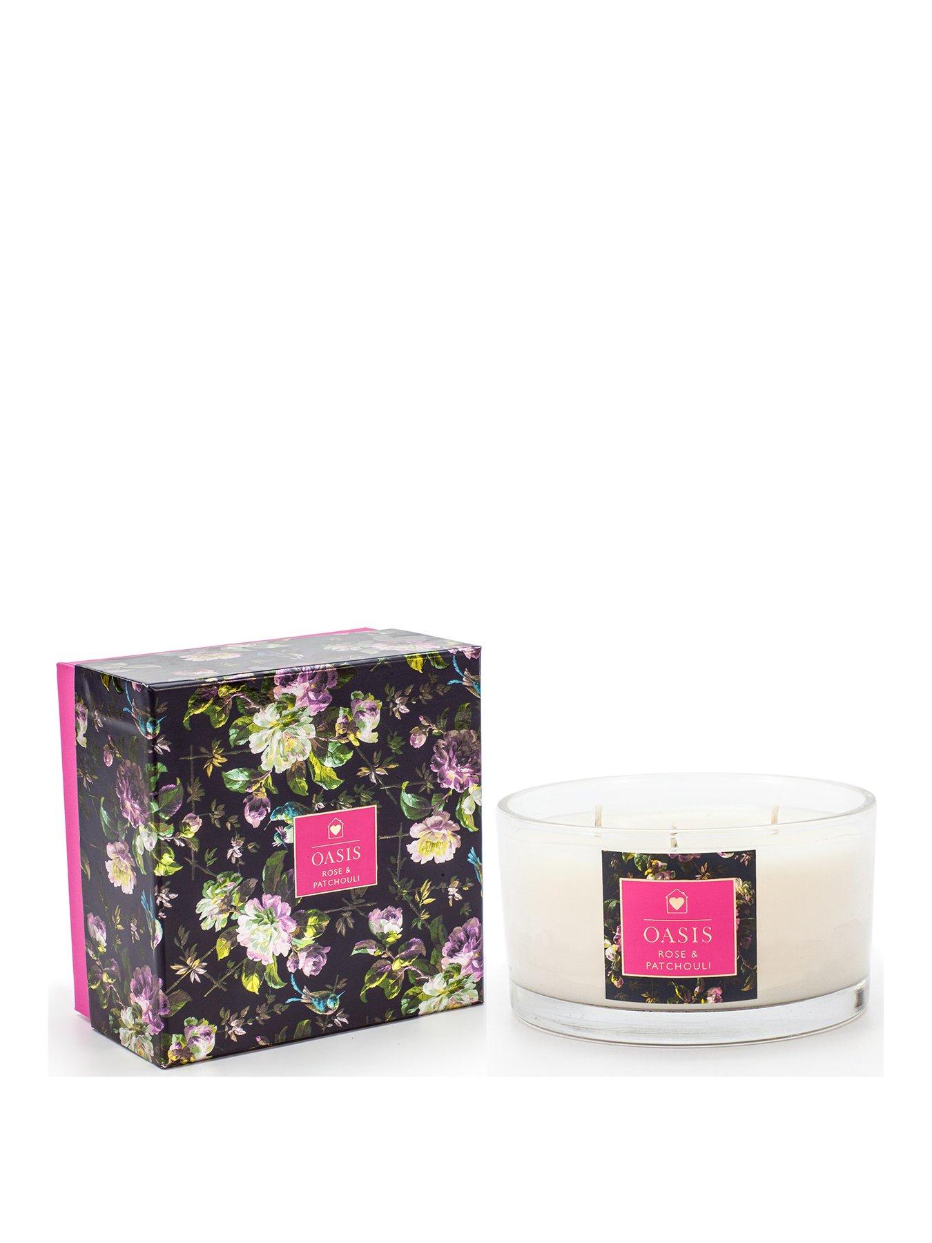 Oasis Home Renaissance Rose And Patchouli 3-Wick Large Candle review