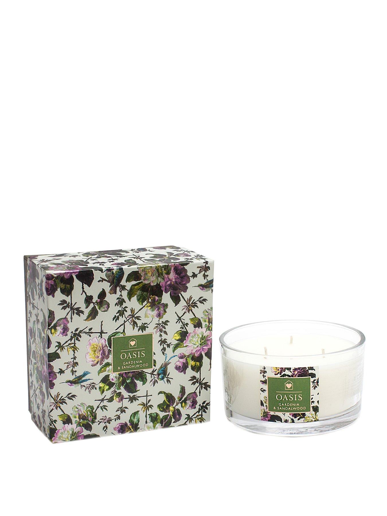 Oasis Home Renaissance Rose Gardenia And Sandalwood 3-Wick Large Candle review