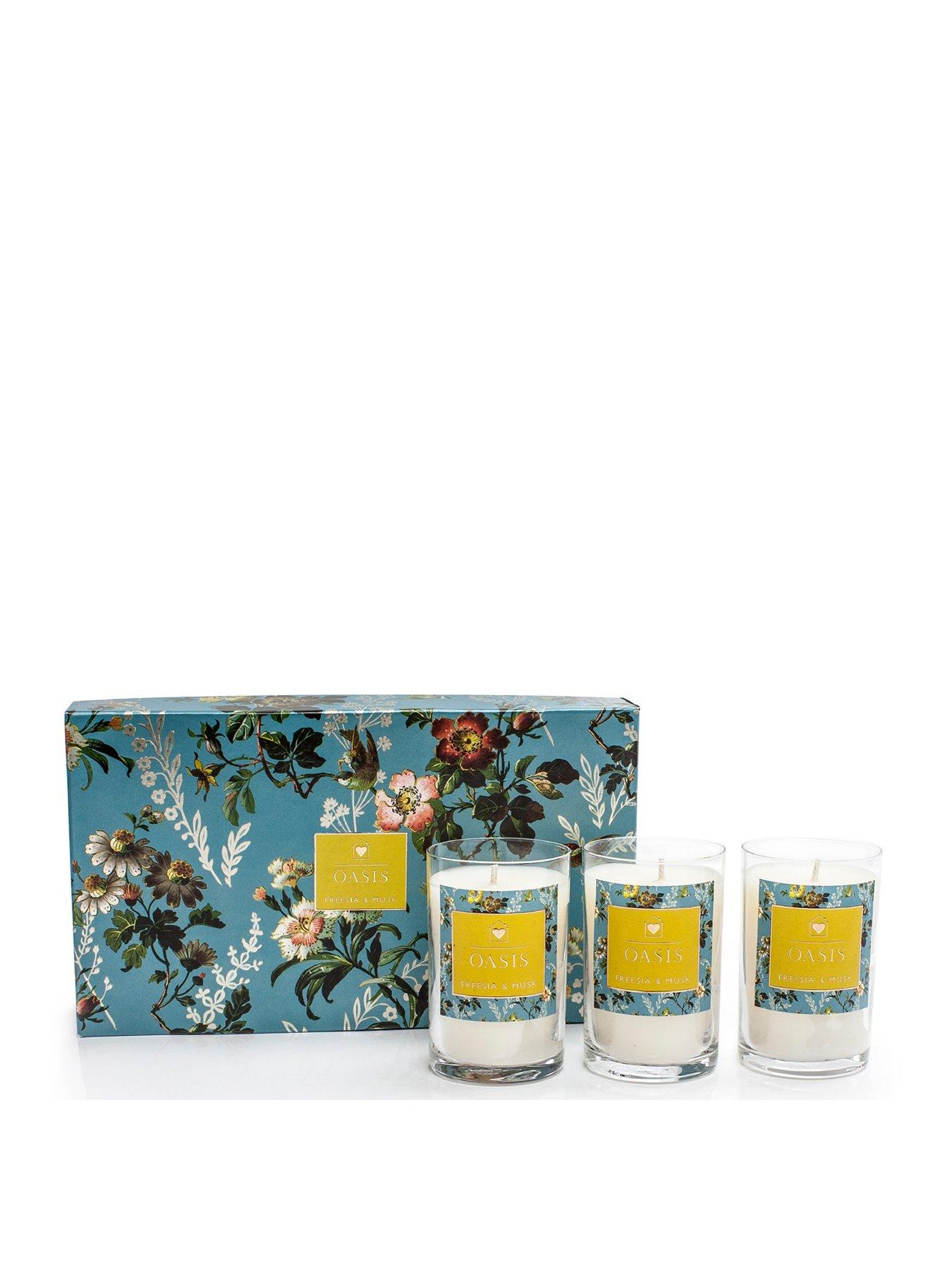 Oasis Home  Leighton Freesia And Musk 3 Candle Gift Set review