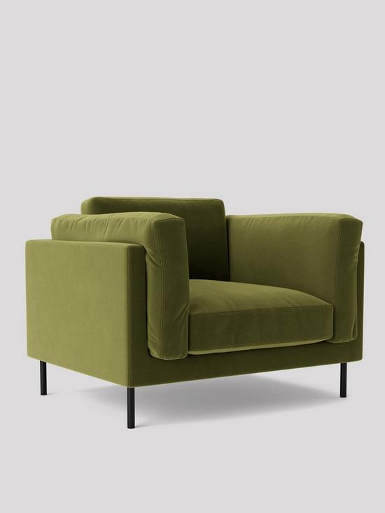 stillFront image of swoon-munich-fabric-armchair