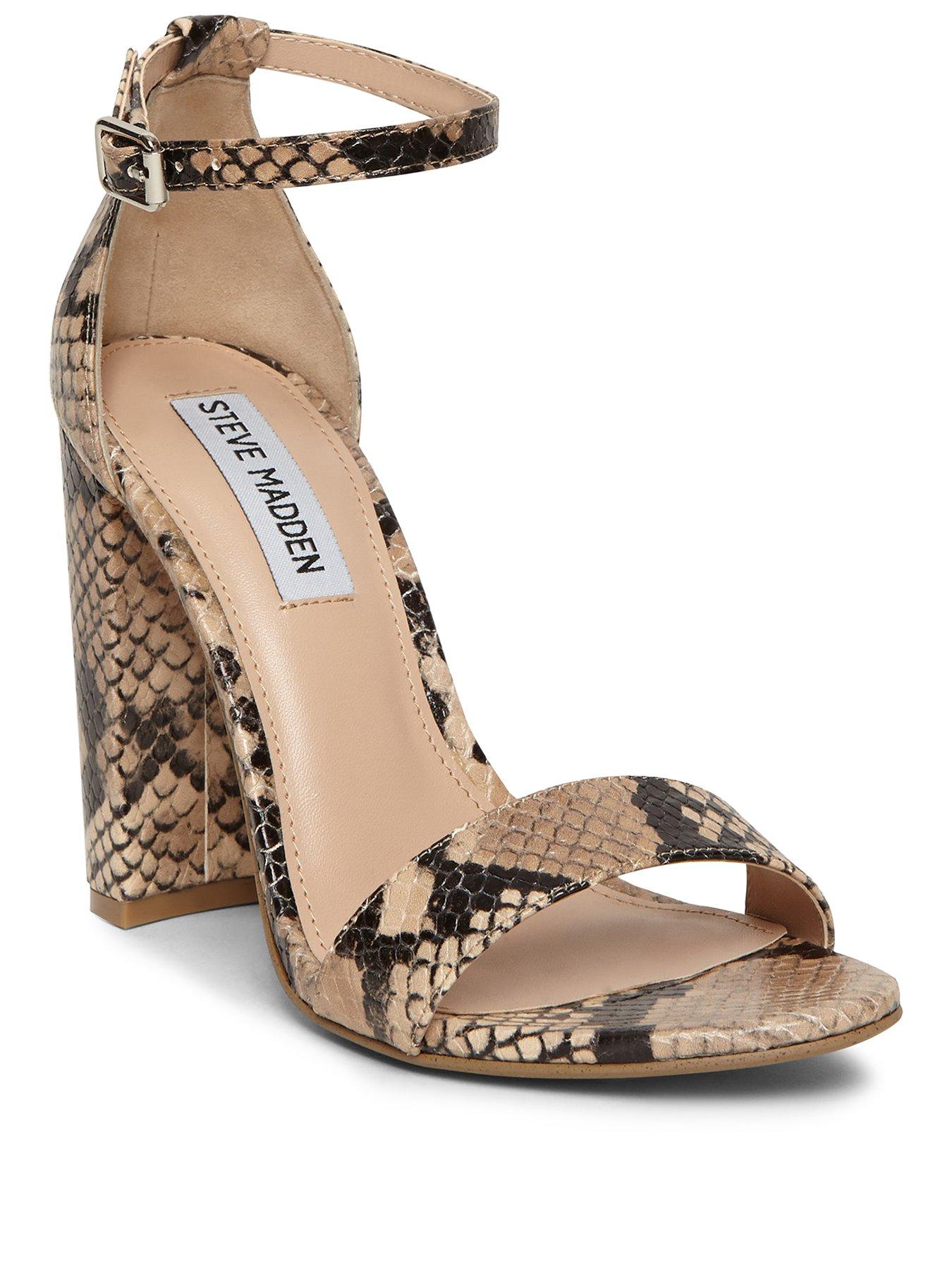 steve madden snake print heels