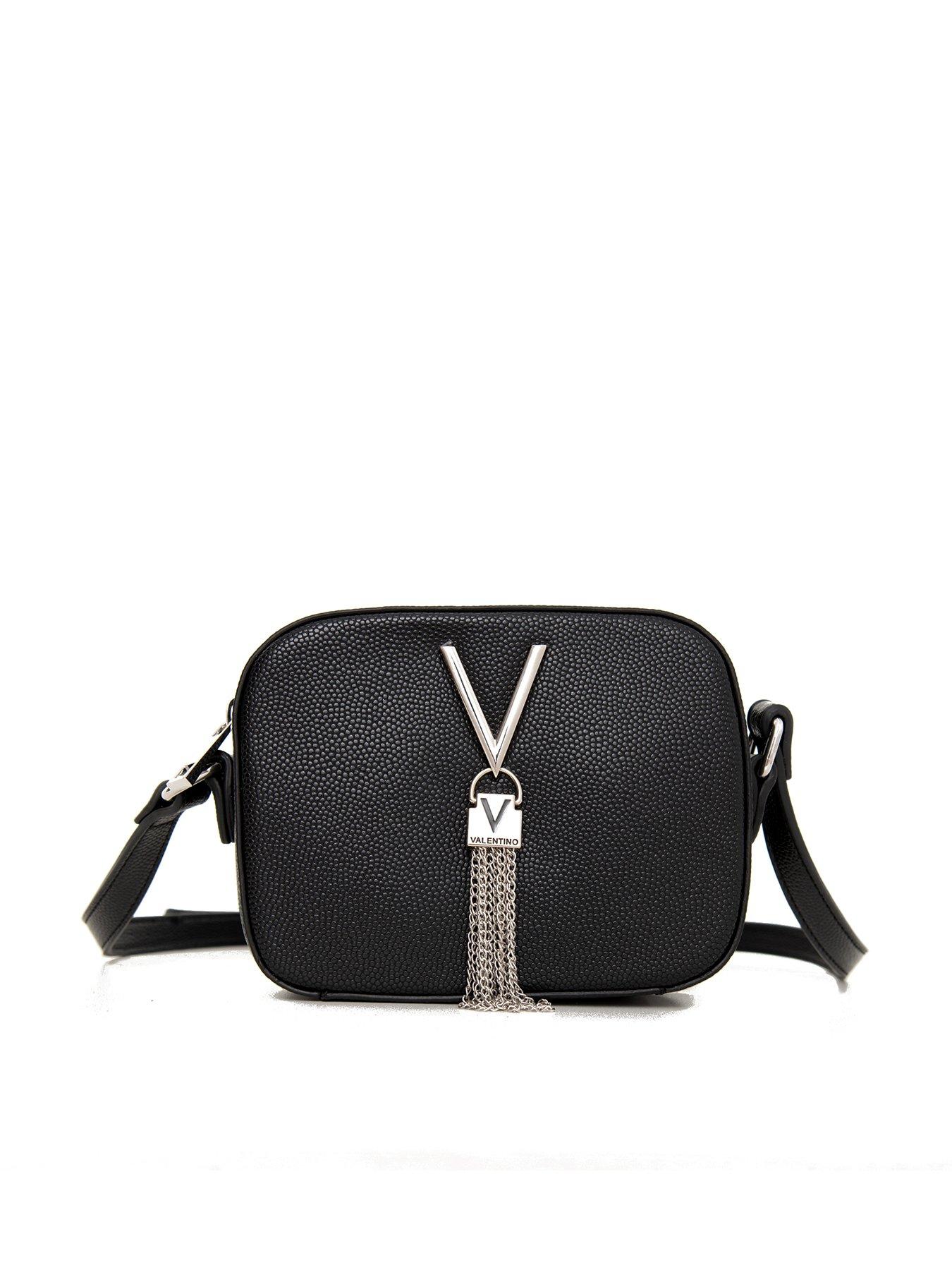 valentino black tassel bag