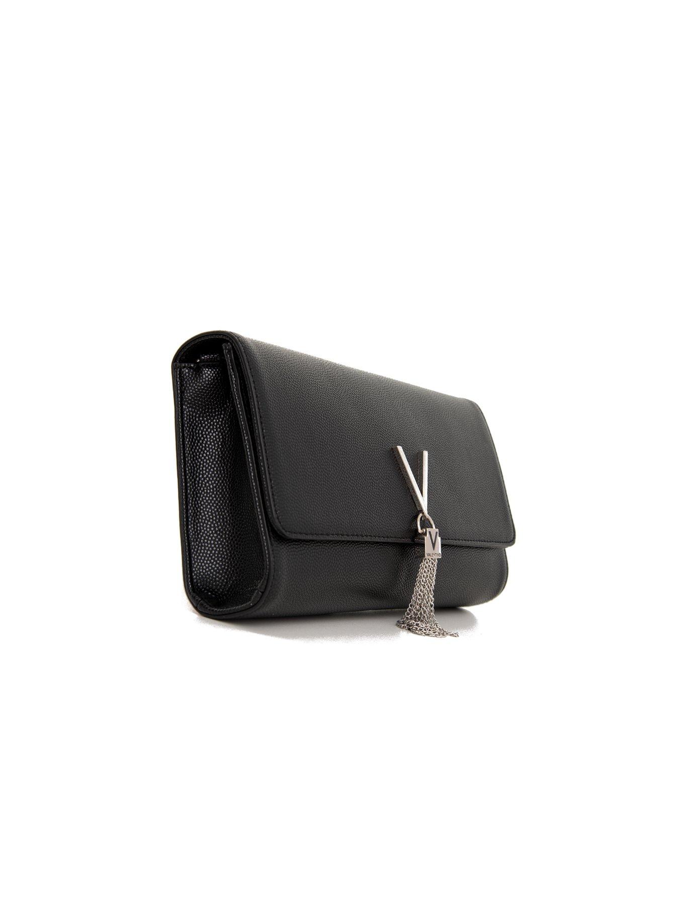 black tassel clutch bag