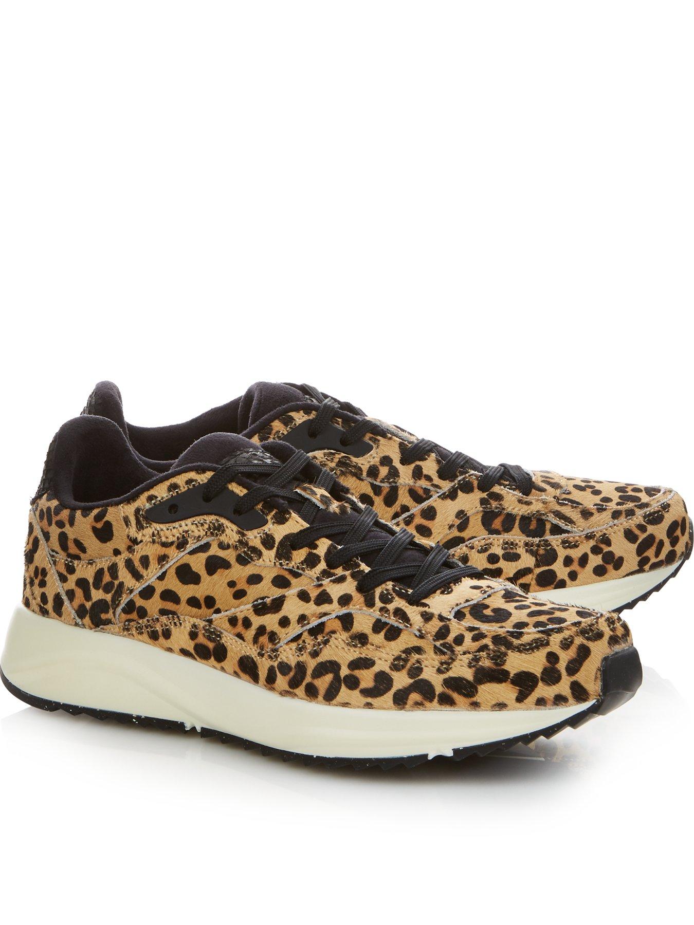 woden trainers leopard print