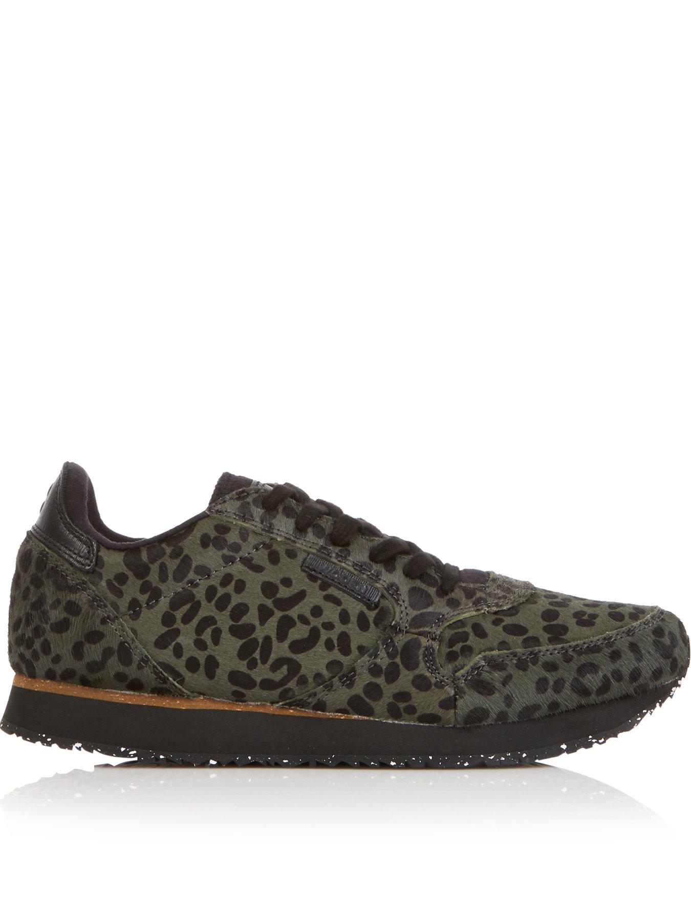 woden leopard trainers