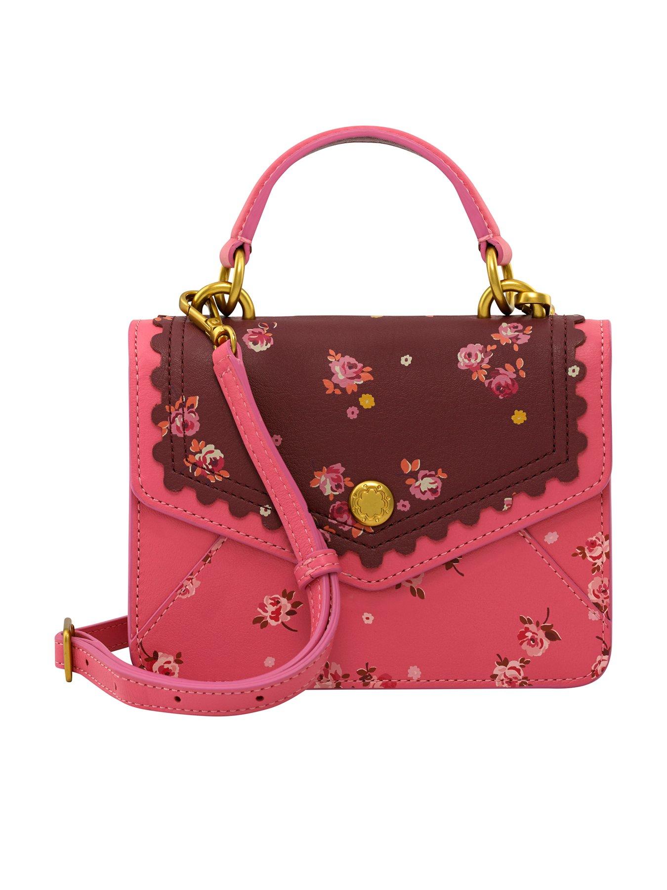 cath kidston pink leather bag