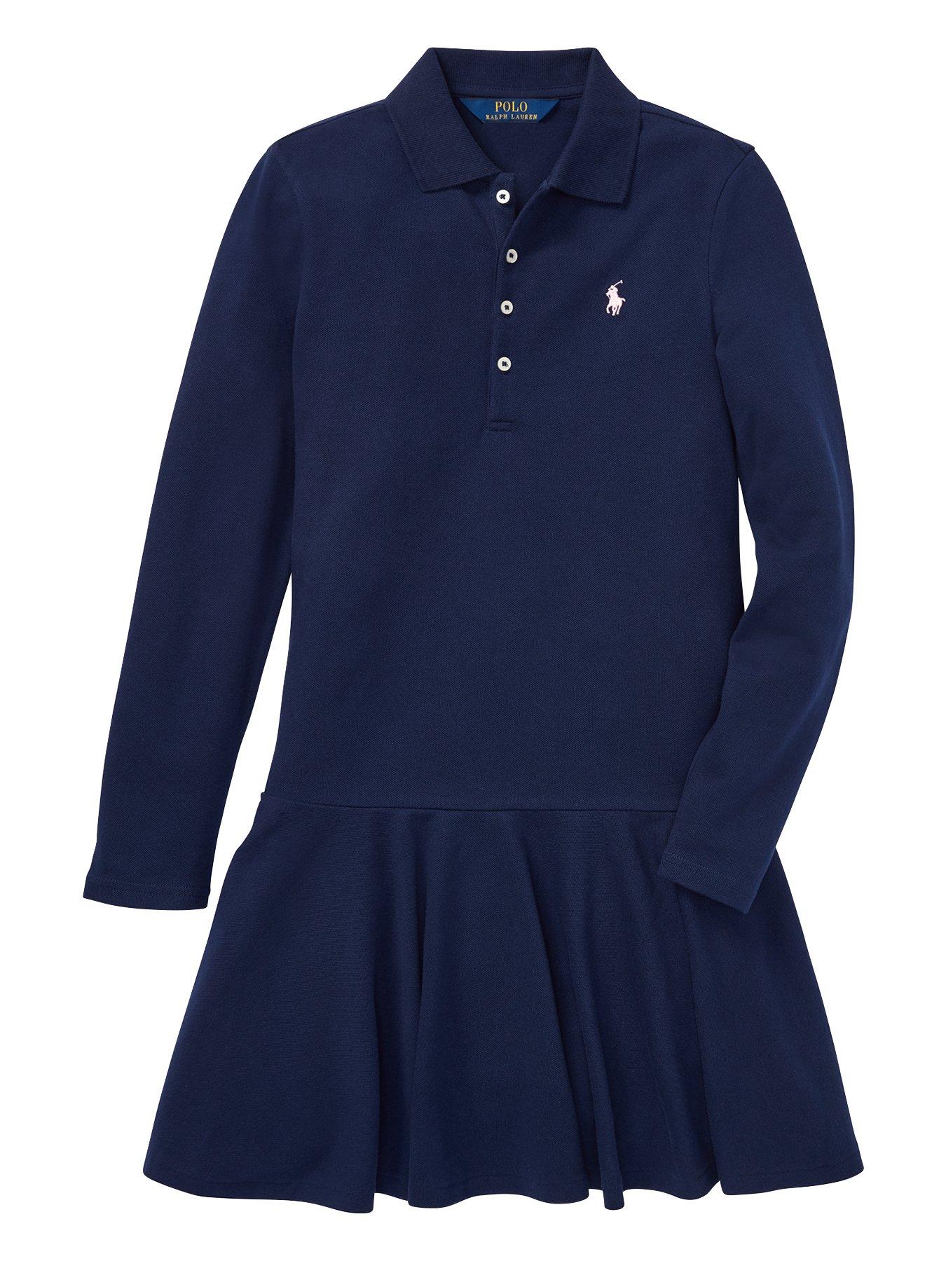 girls navy polo dress