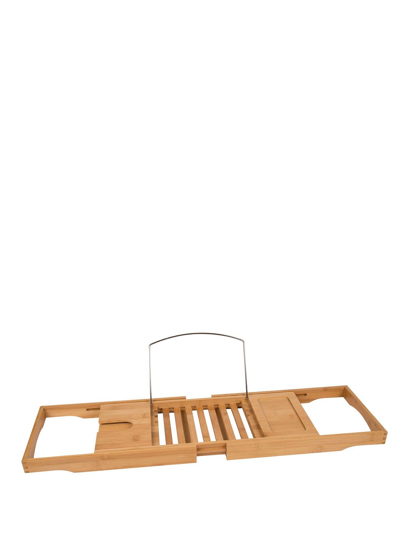 Product photograph of Croydex Adjustable Bamboo Bath Bench from very.co.uk