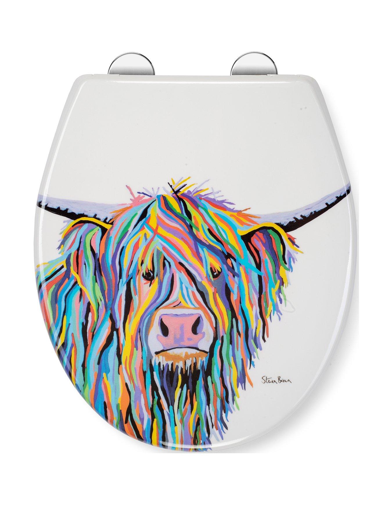 Croydex Steven Brown Angus McMoo Toilet Seat