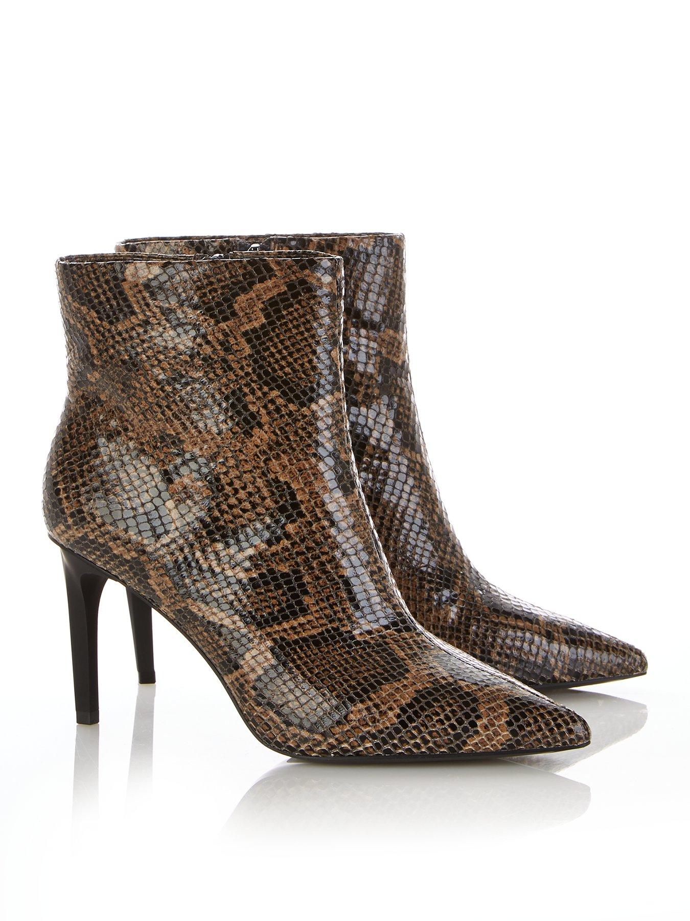 snake print boots uk