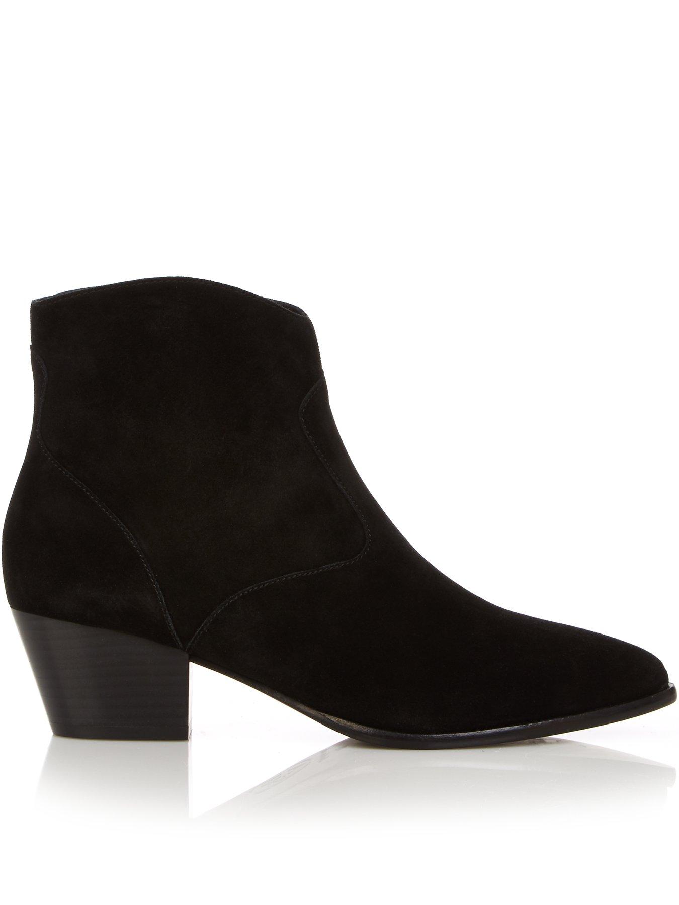black suede ankle boots uk