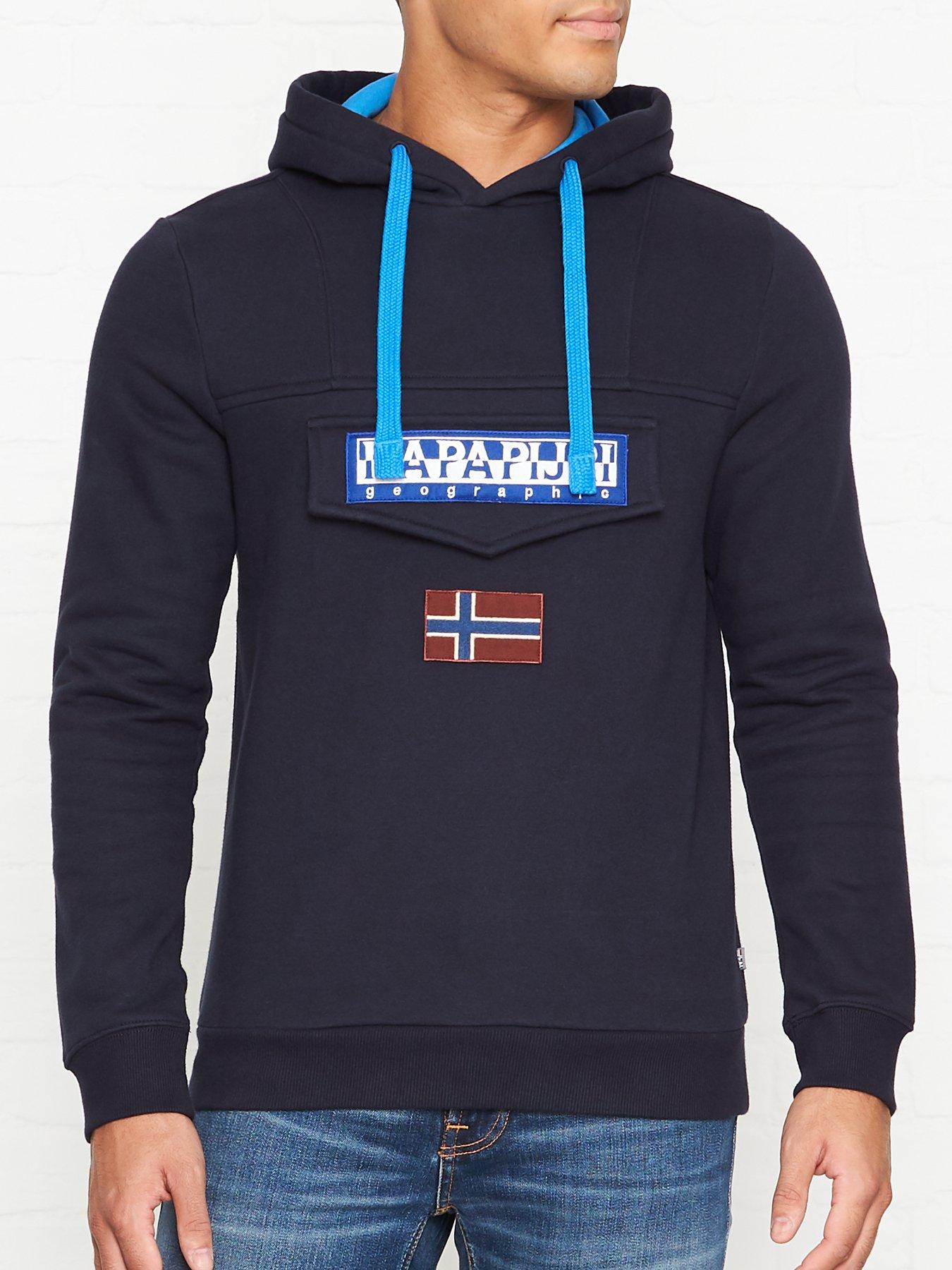 napapijri overhead logo hoodie