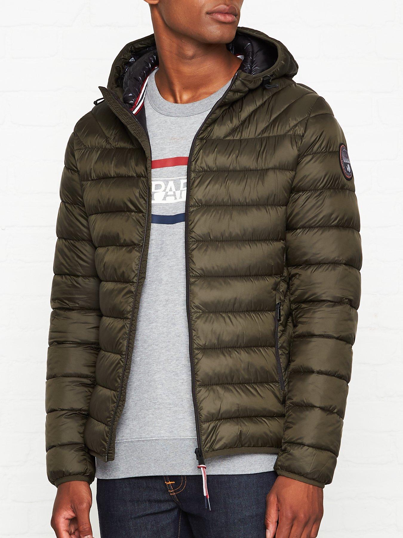 padded jacket aerons hood