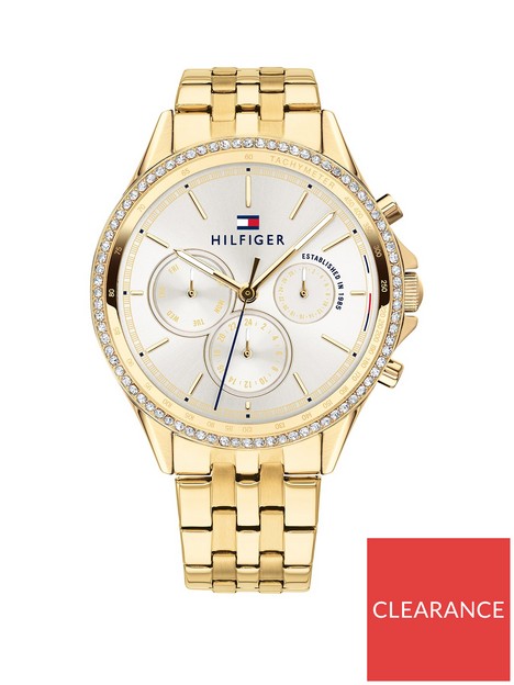 tommy-hilfiger-silver-sunray-chronograph-dial-gold-stainless-steel-bracelet-ladies-watch