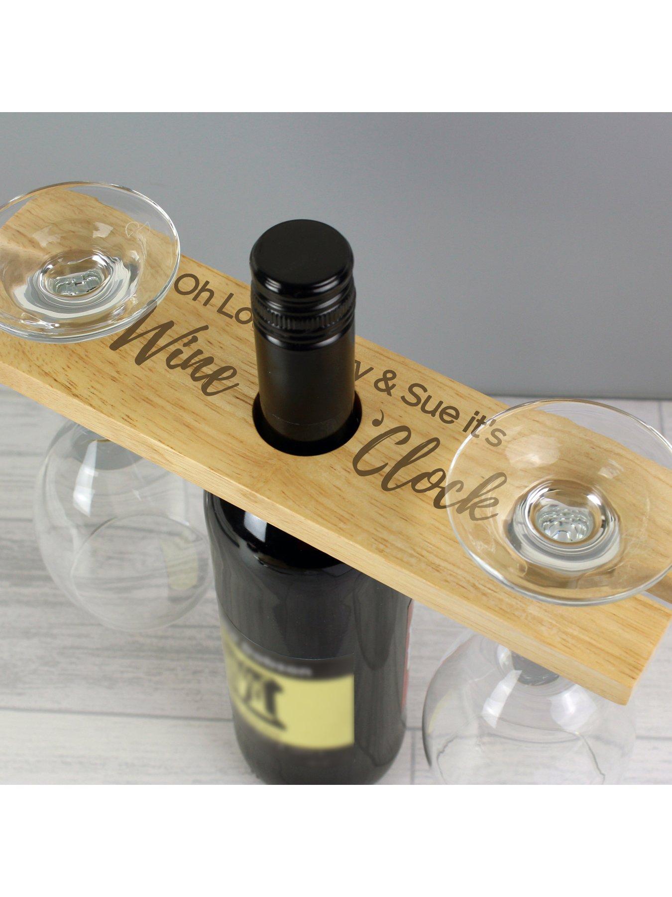 Image 2 of 4 of The Personalised Memento Company Personalised Wine O'clock Wine Butler