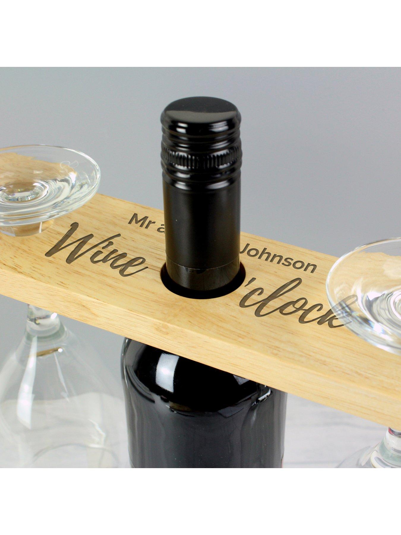 Image 3 of 4 of The Personalised Memento Company Personalised Wine O'clock Wine Butler