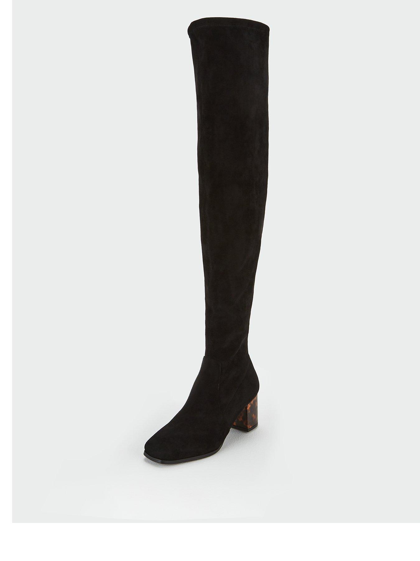 square toe over the knee boots